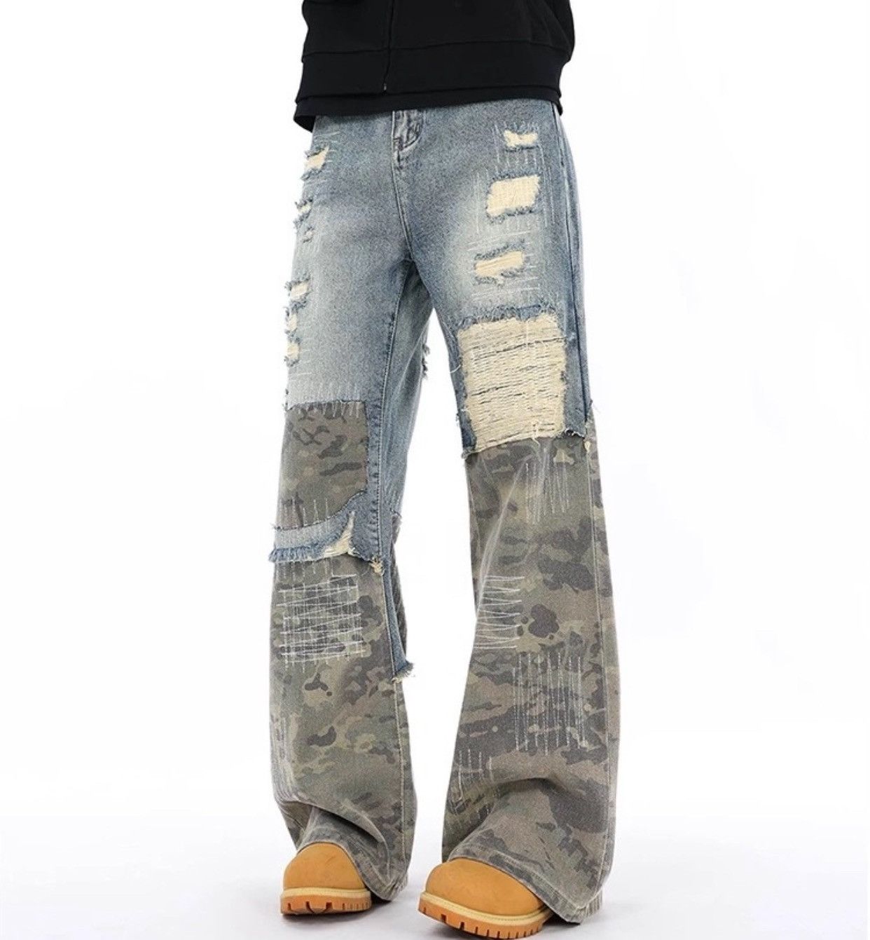 If Six Was Nine If six was nine Japanese Jeans camouflage Distressed Denim Size US 34 / EU 50 - 3 Thumbnail