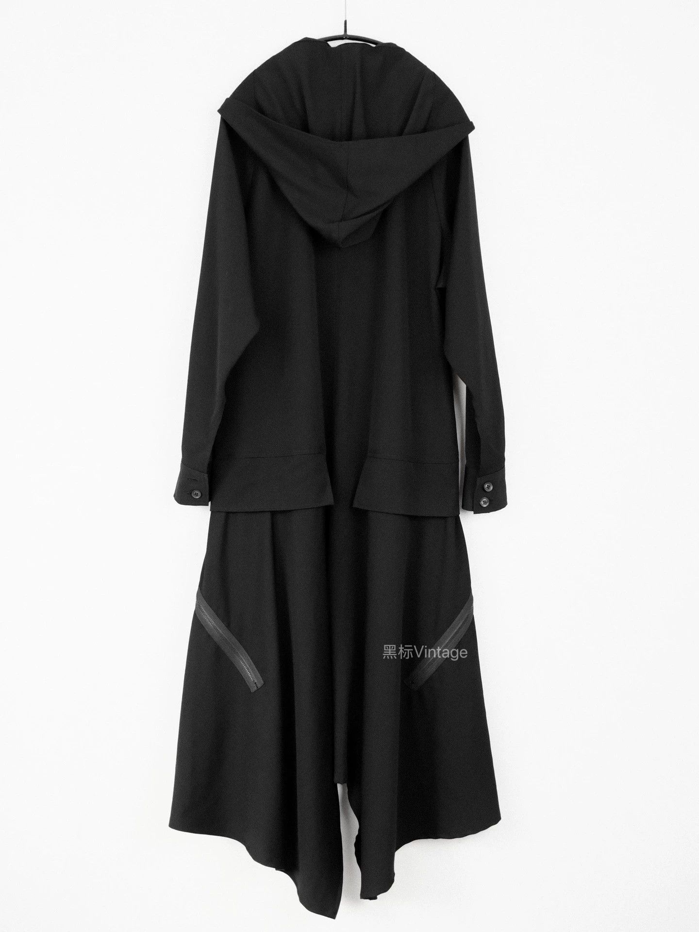 Yohji Yamamoto Yohji Yamamoto 19AW Vtg Pleated Zip Wool Dress Size S / US 4 / IT 40 - 8 Thumbnail