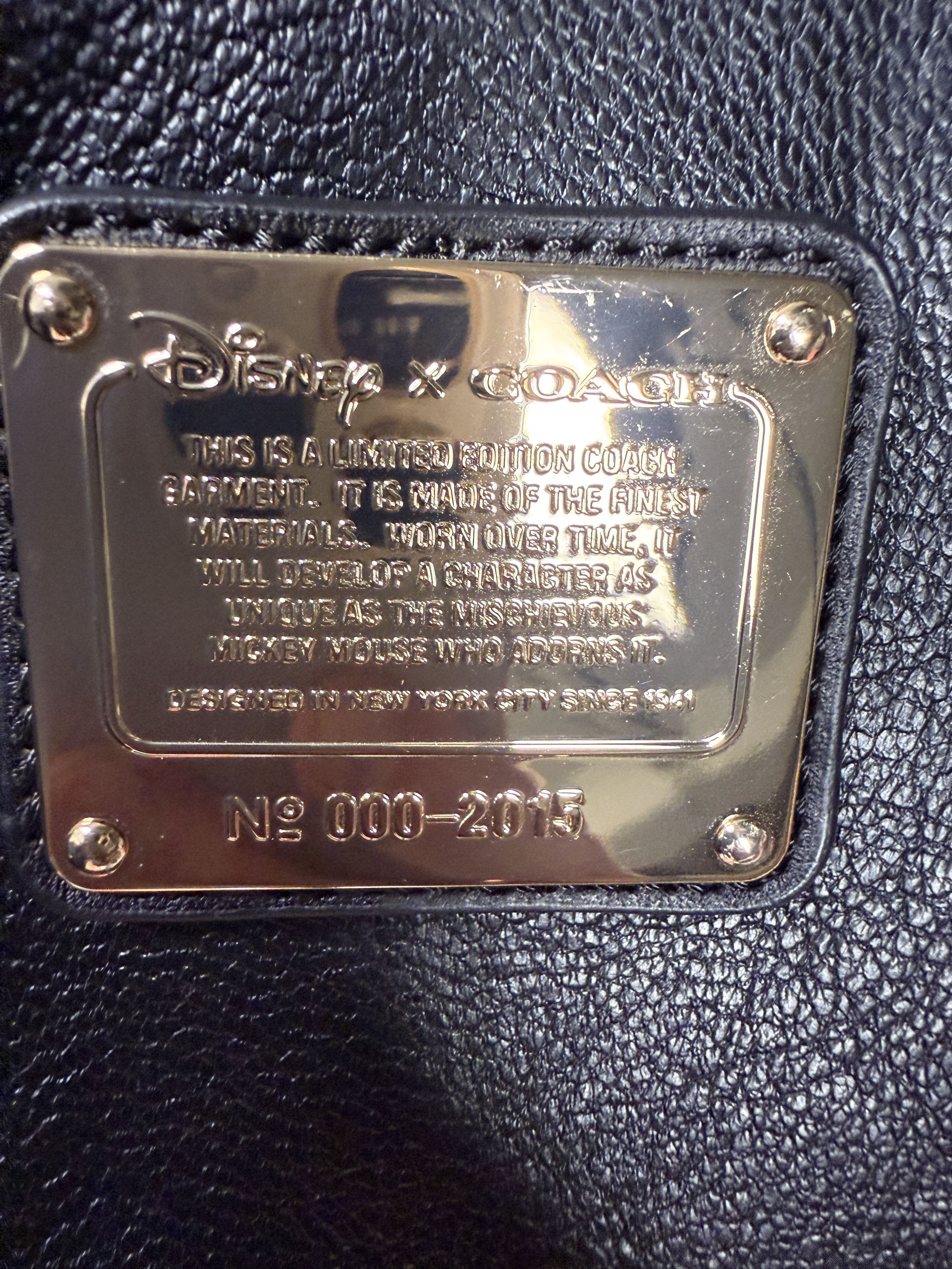 Coach × Disney Coach 1941 x Disney Leather Mickey Moto Jacket Size US XXS / EU 40 - 6 Thumbnail