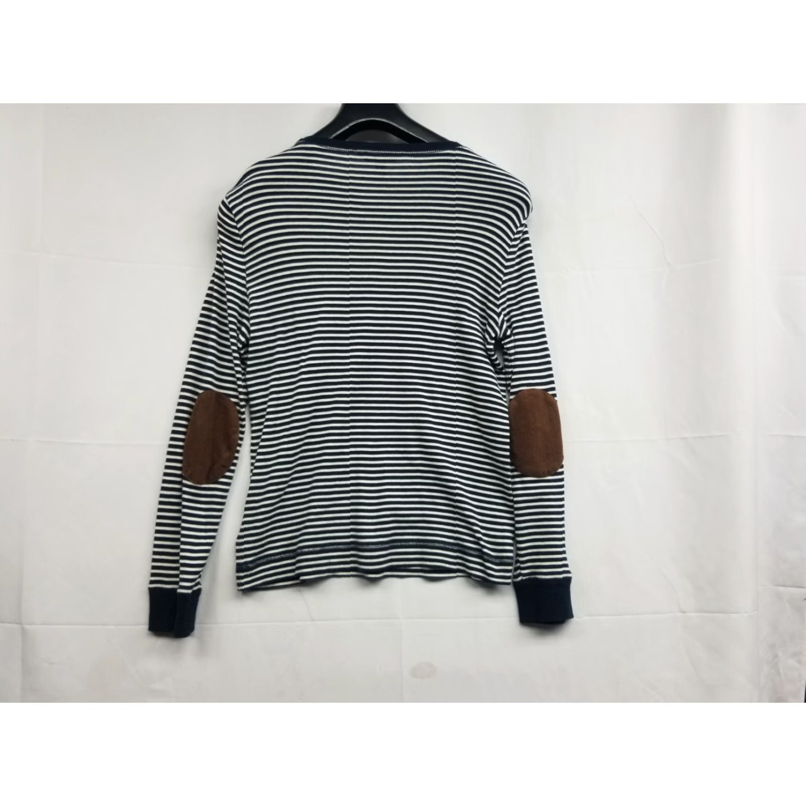 Ralph Lauren Lauren Ralph Lauren Shirt Womens Long Sleeve Striped Blue Multicolor L Large Elbow Patch Classic Casual Womens Size L / US 10 / IT 46 - 2 Thumbnail