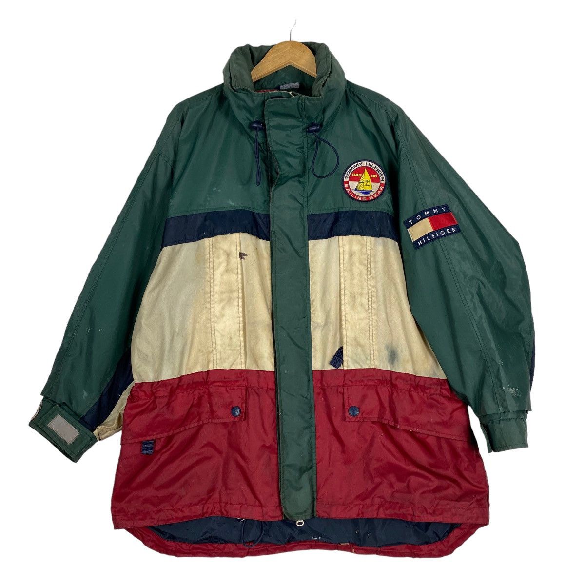 Tommy Hilfiger Vintage Tommy Hilfiger Sailing Gear Zipper Hoodie Jacket Size US XL / EU 56 / 4 - 1 Thumbnail
