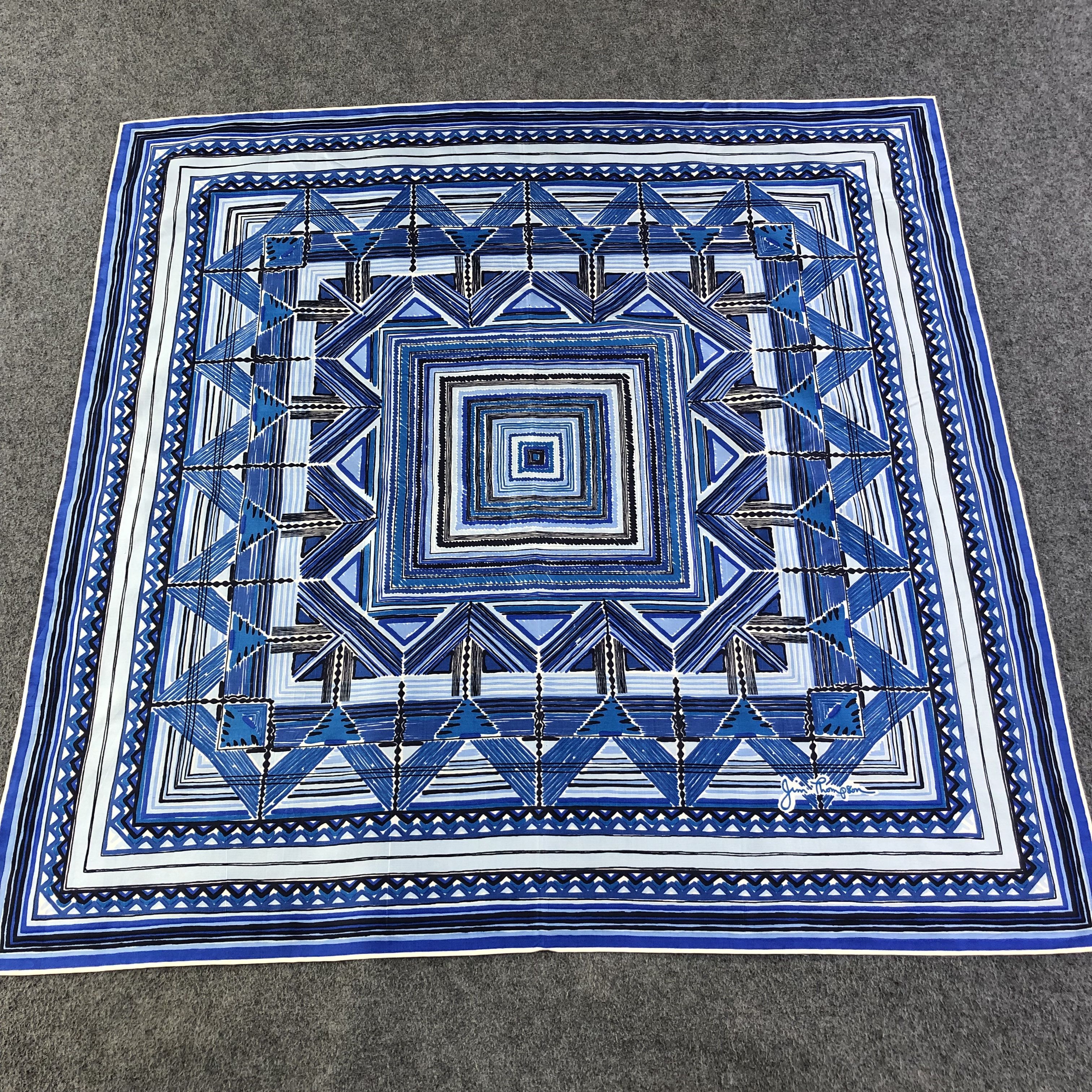 image of Archival Clothing x Jim Thompson Silk Scarf M732, Men's