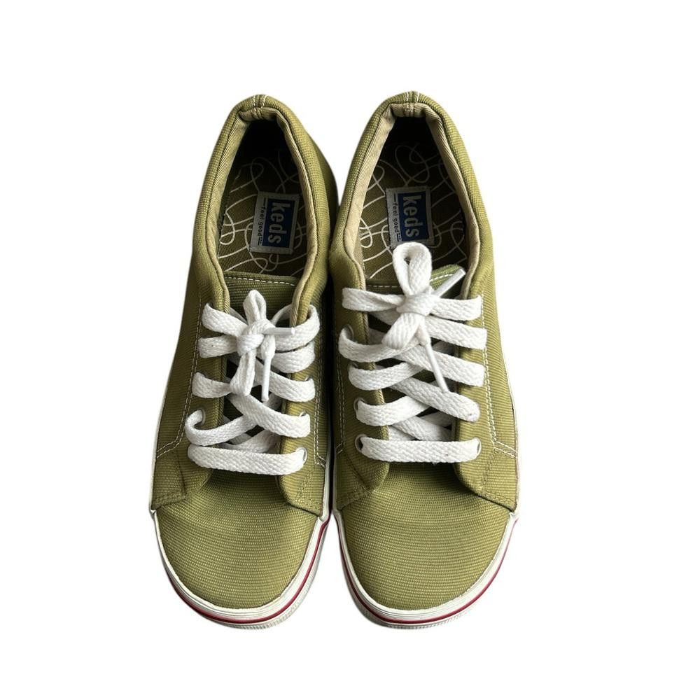 Keds Keds Olive Green Canvas Sneakers - Women's Size 7 Size US 7 / IT 37 - 1 Thumbnail