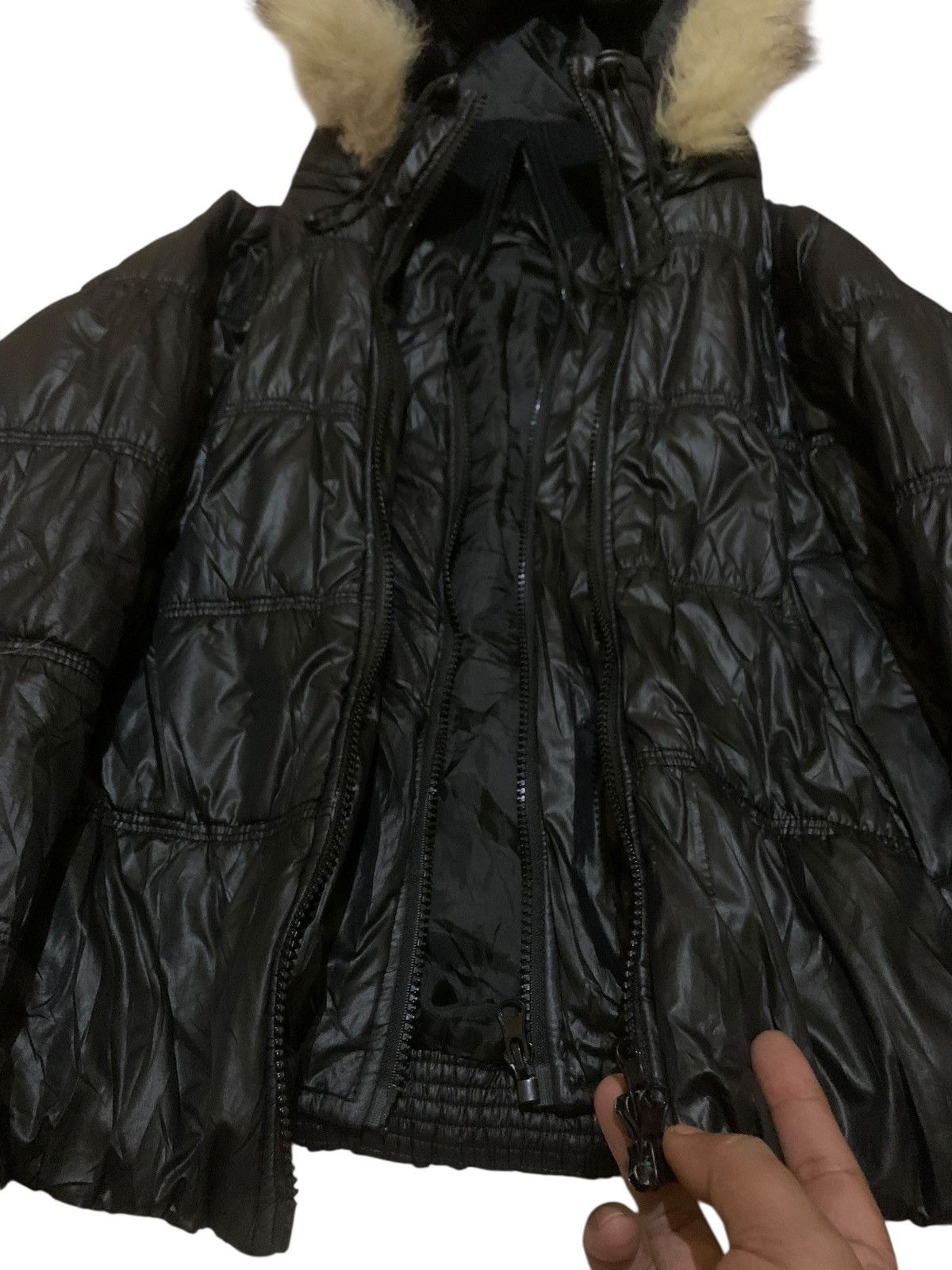 Le Grande Bleu (L.G.B.) T.T.U puffer raccoon fur hooded jacket double layer Size US S / EU 44-46 / 1 - 5 Thumbnail
