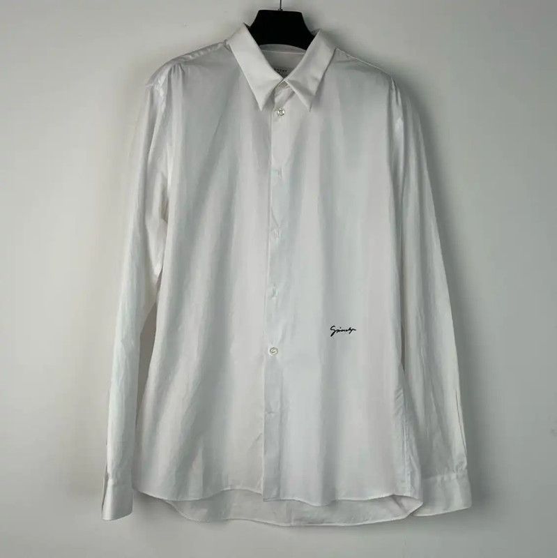 Givenchy Givenchy Men's White Long Sleeve Shirt 0089 Size US L / EU 52-54 / 3 - 1 Thumbnail