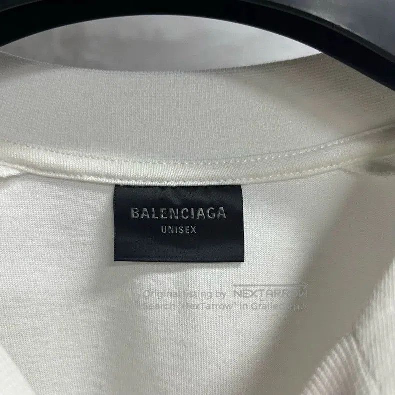 Balenciaga Balenciaga White Logo Print Long Sleeve T-Shirt. Size US S / EU 44-46 / 1 - 2 Thumbnail