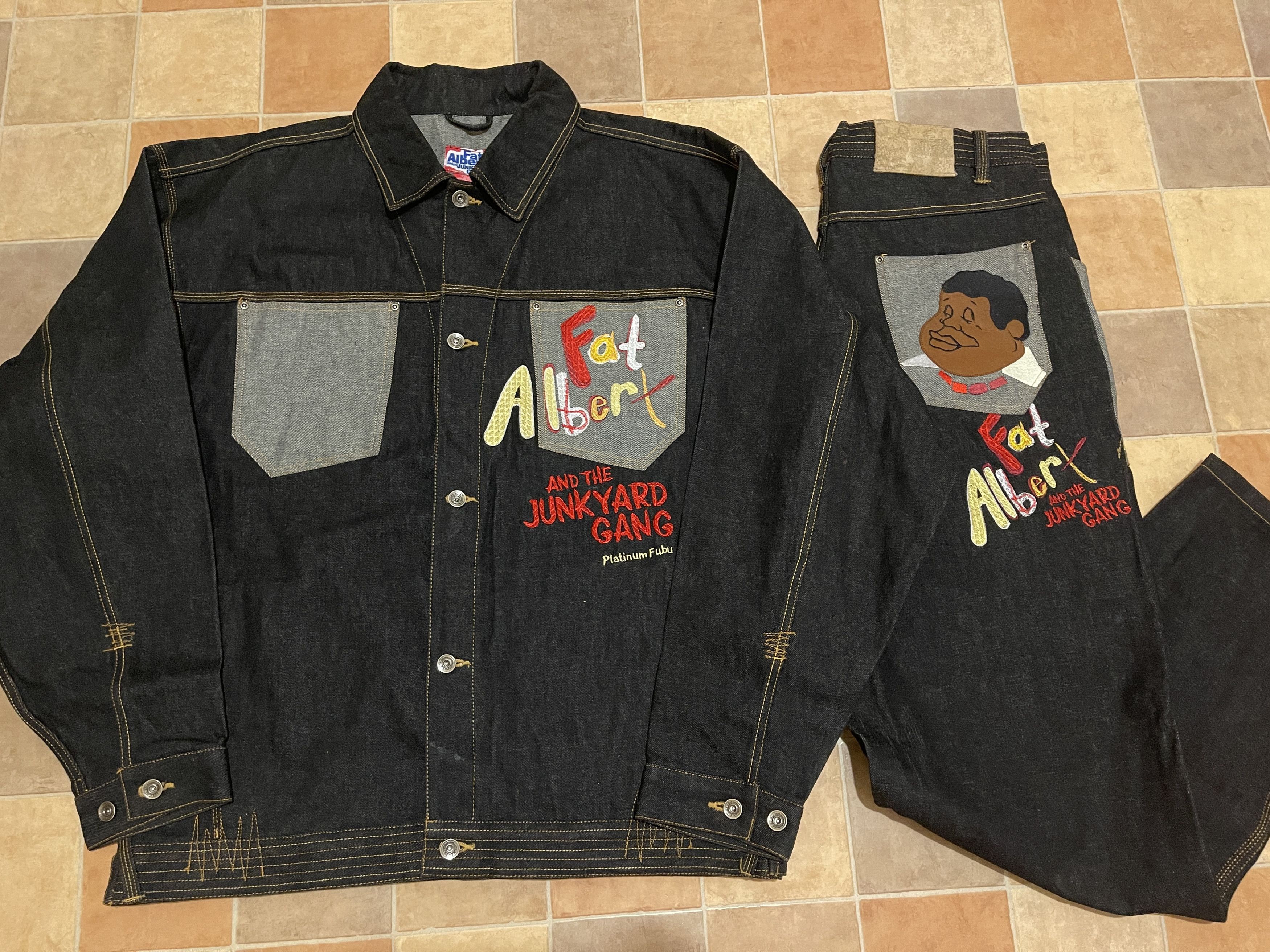 Fubu Platinum FUBU denim suit Fat Albert and Cosby Kids jeans XXL Size US XXL / EU 58 / 5 - 7 Thumbnail