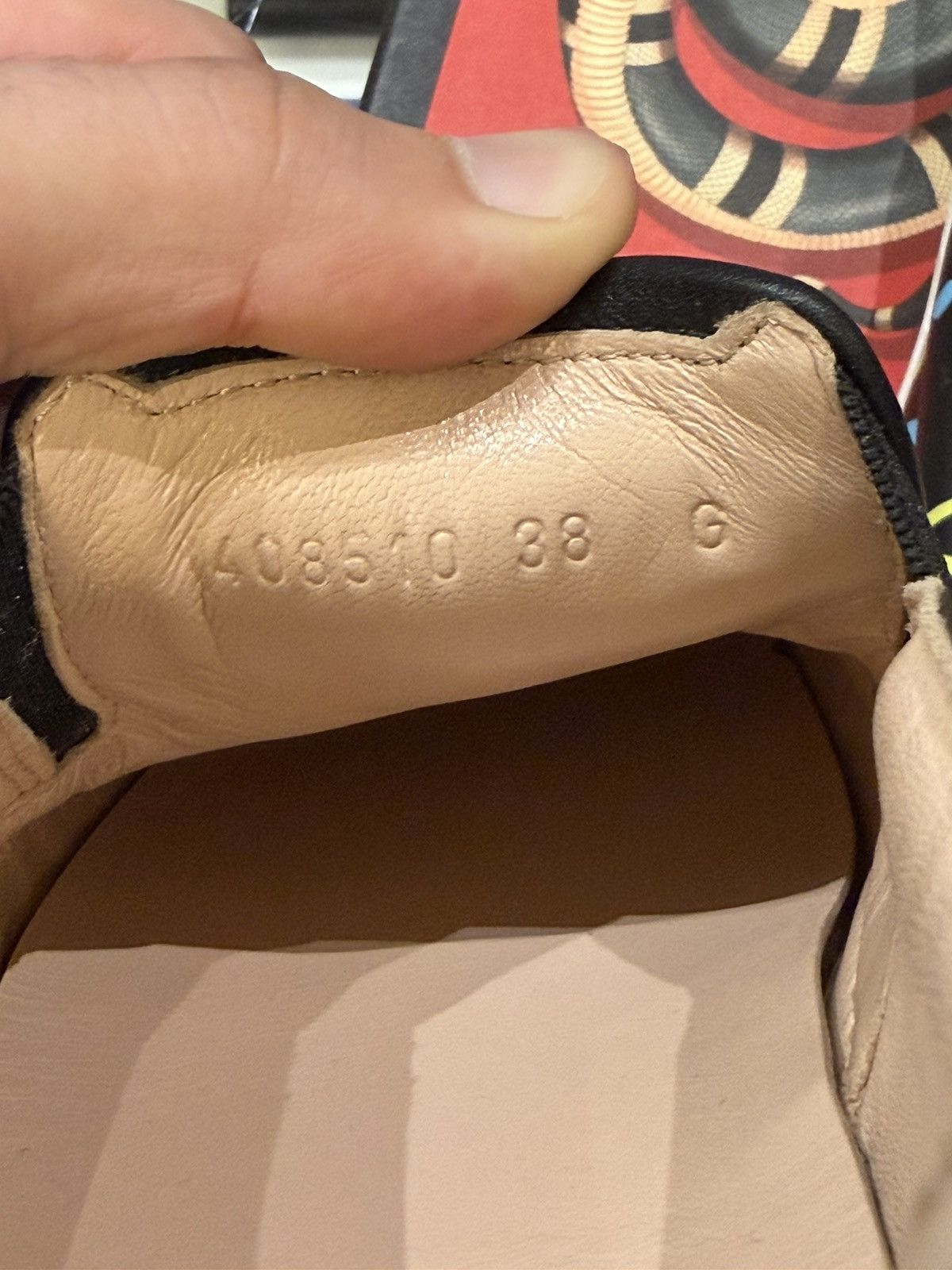 Gucci Gucci Ghost Slip On Graffiti Sneakers - Black Size US 8 / IT 38 - 8 Thumbnail