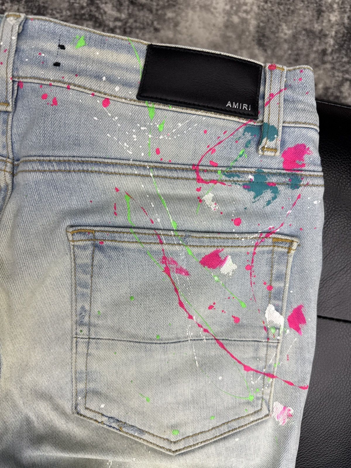 Amiri Amiri paint splatter 31 Size US 31 - 4 Thumbnail