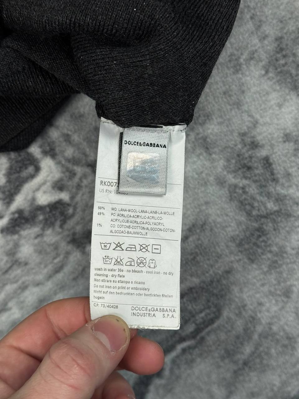 Dolce & Gabbana Dolce&Gabbana DG Wool Long Sleeve Polo Sweater Size US M / EU 48-50 / 2 - 7 Thumbnail