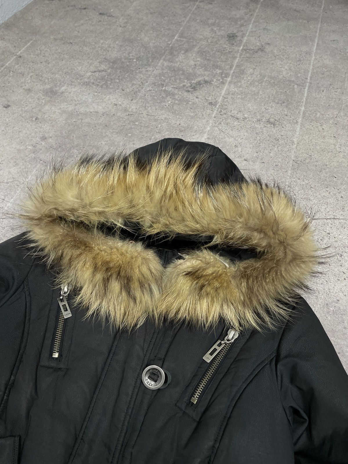 Le Grande Bleu (L.G.B.) Vintage Rick Owens Vibe Faux Fur Trim Girly Puffer Jacket y2 Size S / US 4 / IT 40 - 7 Thumbnail