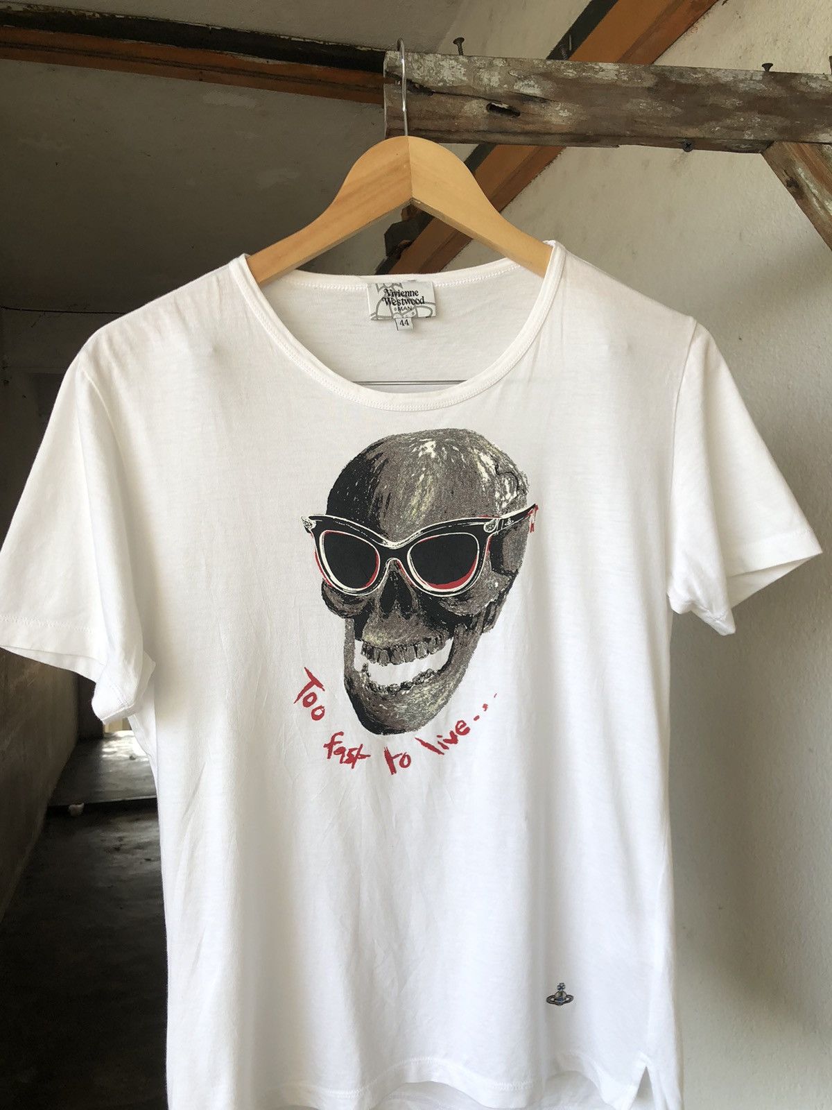 Vivienne Westwood Rare❗️Vivienne Westwood Skull Printed Short Sleeve T-shirt Size M / US 6-8 / IT 42-44 - 7 Thumbnail
