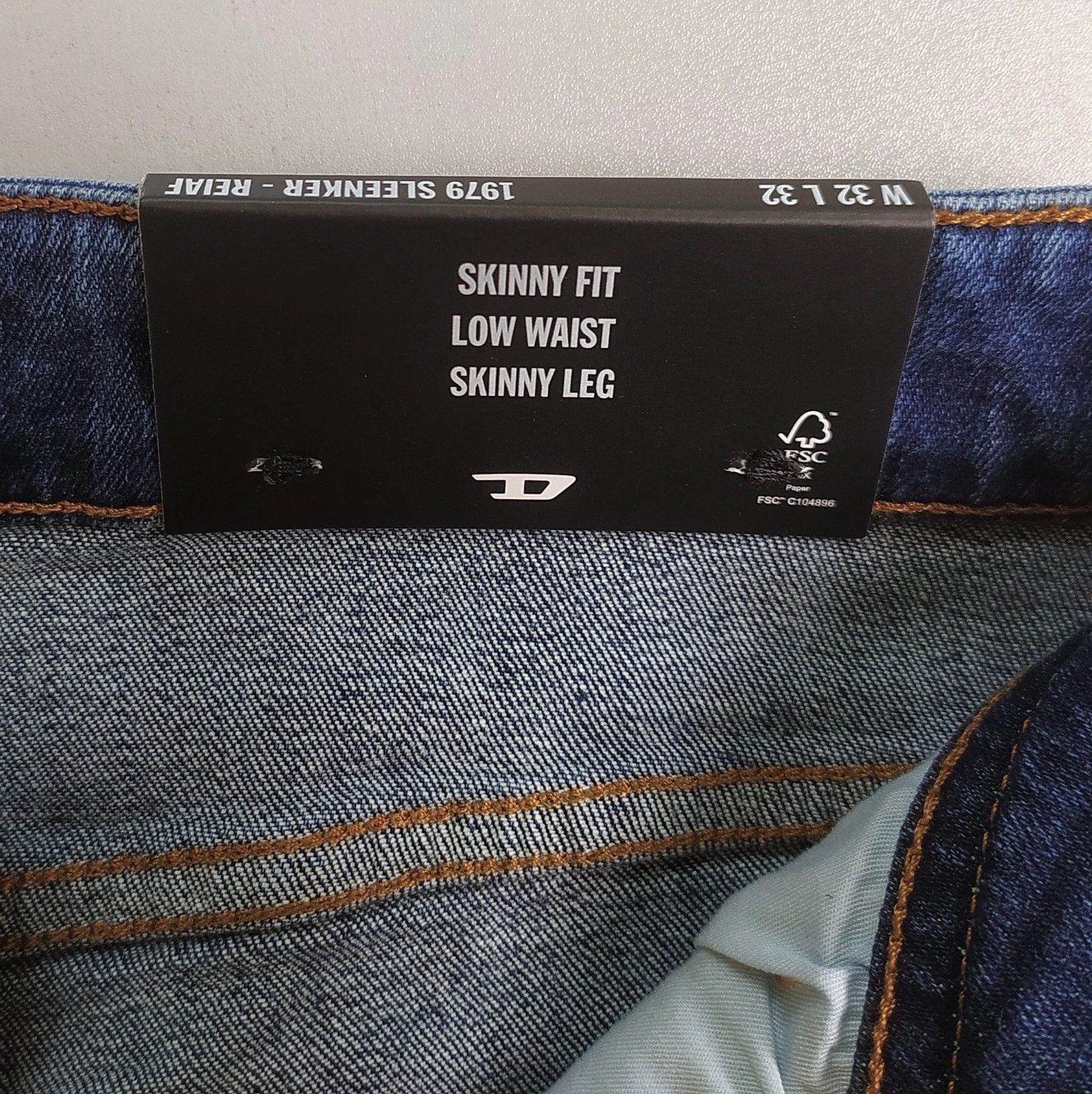 Diesel Diesel 1979 SLEENKER-R L.32 MENS JEANS T/9743 Size US 32 / EU 48 - 7 Thumbnail
