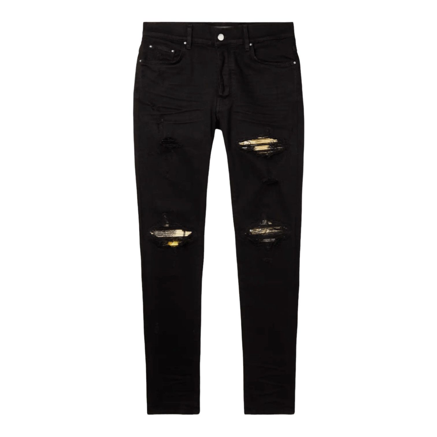 Amiri Amiri MX1 Aloha Patch Jeans Overdyed Black | Grailed