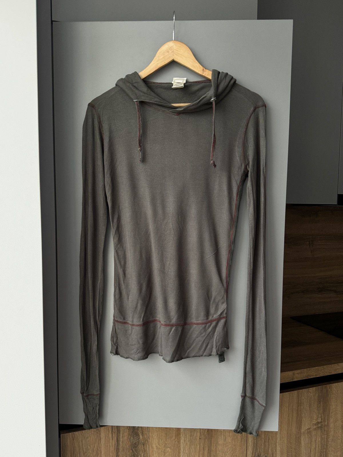 Diesel Vintage Diesel Distressed Logo Hooded Long Sleeved Tee Size S / US 4 / IT 40 - 1 Thumbnail