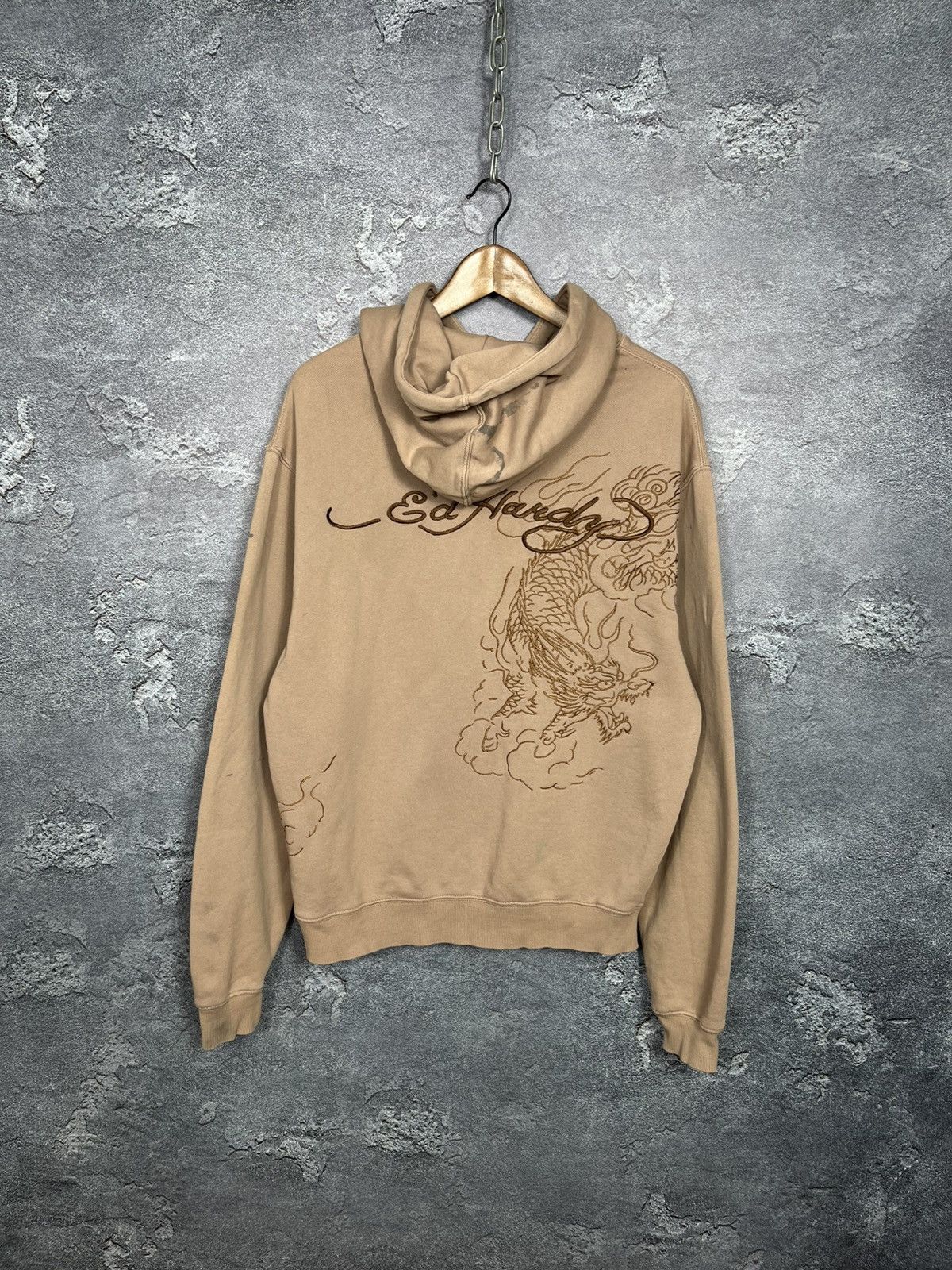Ed Hardy Ed Hardy Embroidered Dragon Logo Oversize Hoodie Size US S / EU 44-46 / 1 - 2 Thumbnail