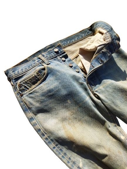 Levi's Vintage 70s Levis 501 66 Late Selvedged Jeans Size US 31 - 3 Thumbnail