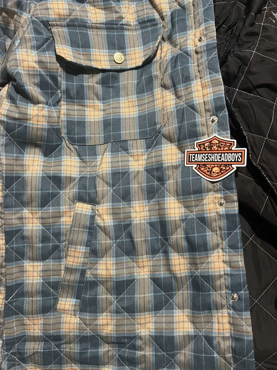 TeamSESH TeamSESH BONES BORNFROMSHADE QUILTED FLANNEL jacket blue Size US S / EU 44-46 / 1 - 9 Thumbnail