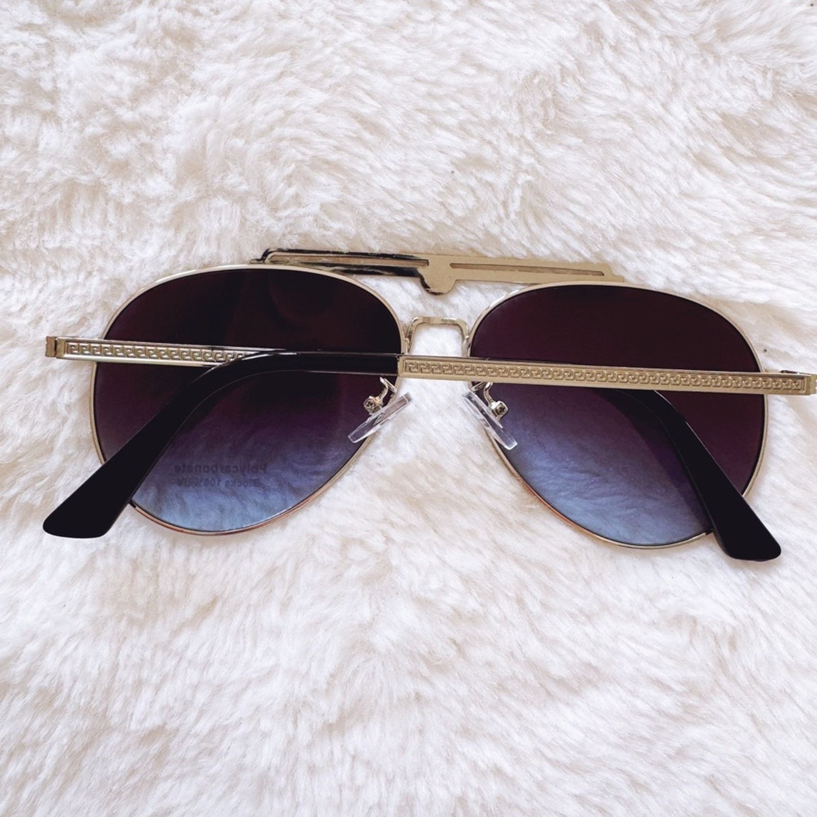 Other Donna Clear Blue W/ Silver Rim Aviator Sunglasses Size ONE SIZE - 11 Thumbnail