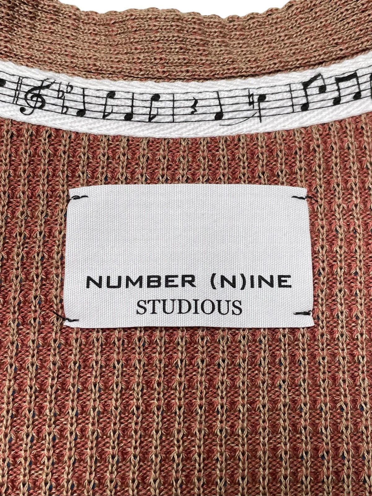Number (N)ine Number (N)ine Studious Waffle Knit Cardigan Size US S / EU 44-46 / 1 - 5 Thumbnail