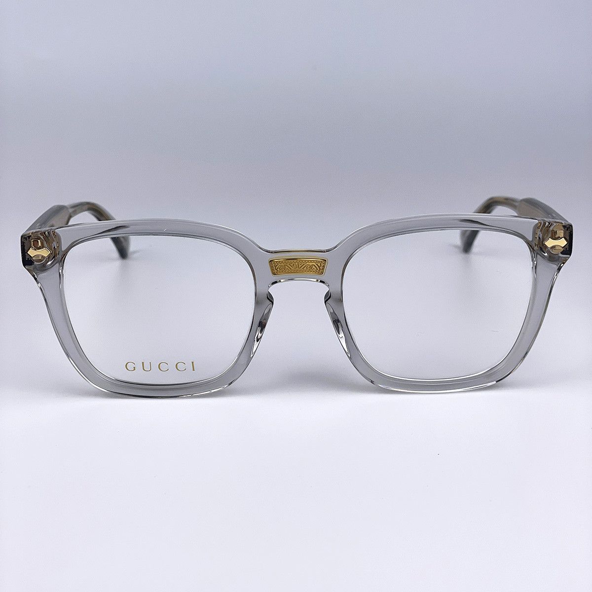 Gucci NEW Gucci GG0184O 005 Gold Square Unisex Eyeglasses Size ONE SIZE - 2 Thumbnail
