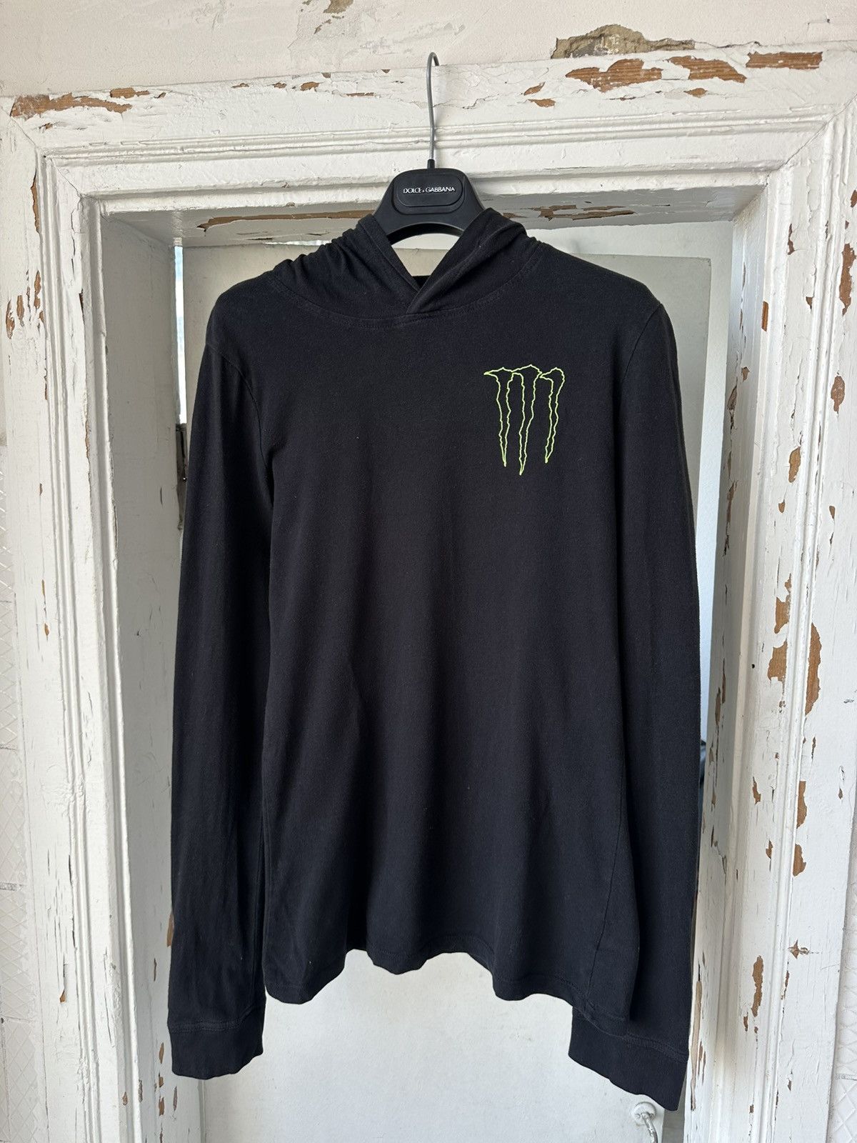 Beauty Beast × Vintage Vintage Monster Energy Printed Black Hoodie Size S / US 4 / IT 40 - 1 Thumbnail