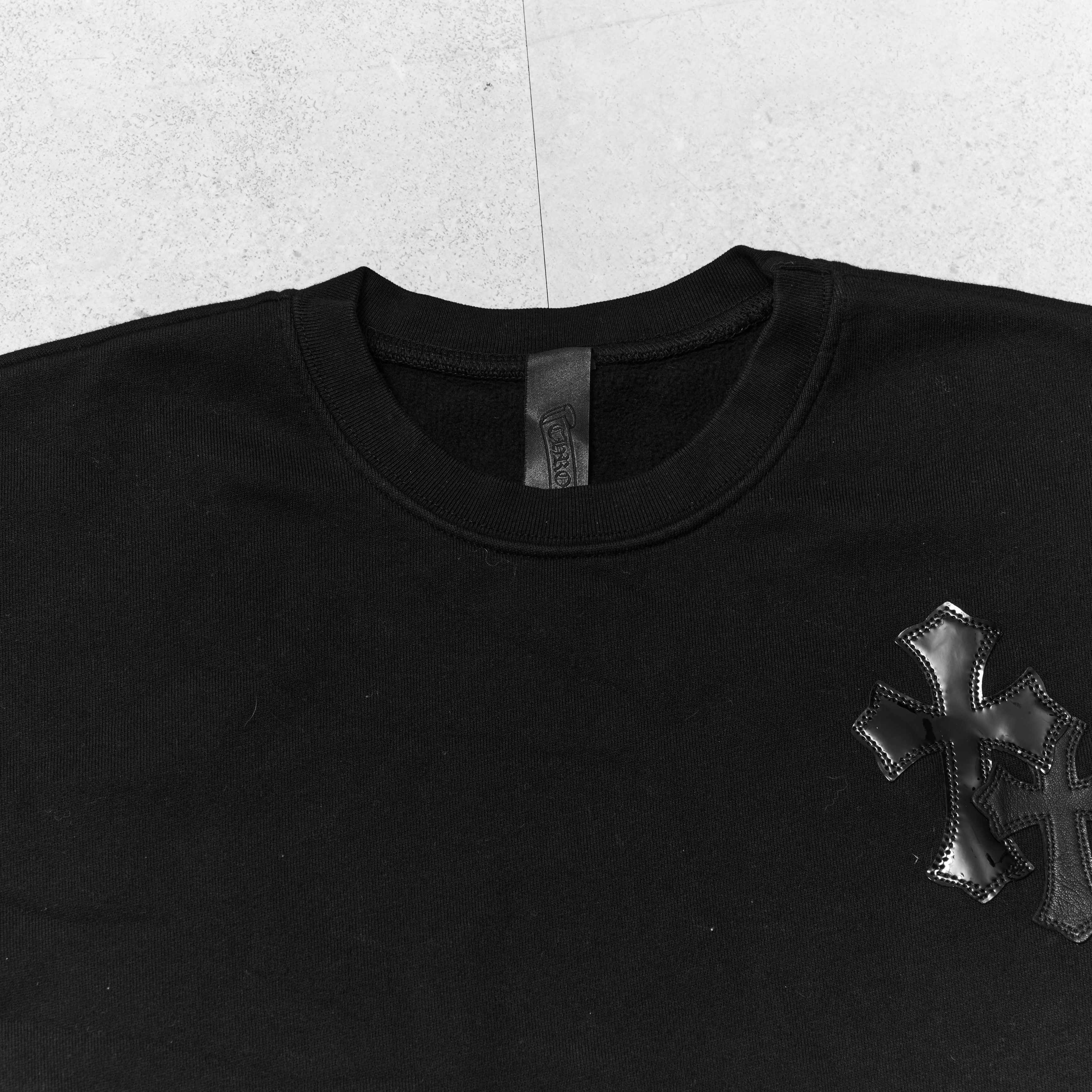 Chrome Hearts CHROME HEARTS PAPER JAM CEMETERY CROSS PATCH BLACK SWEATER Size US M / EU 48-50 / 2 - 7 Thumbnail