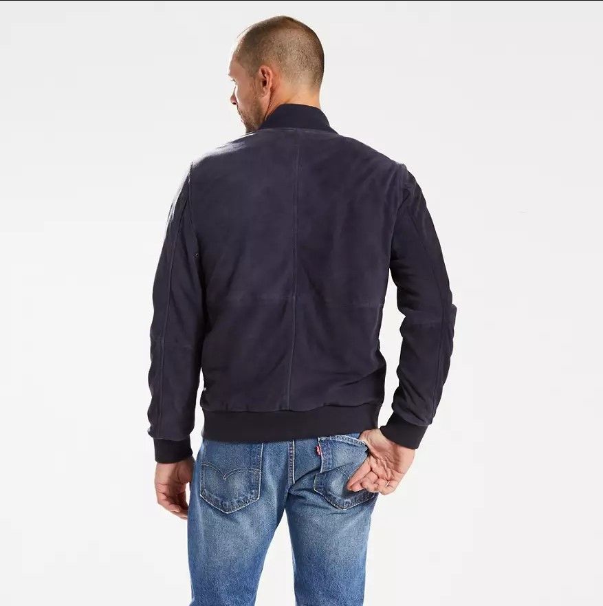 Levi's Levi's Suede Bomber Jacket (Navy Blue) Size US L / EU 52-54 / 3 - 3 Thumbnail