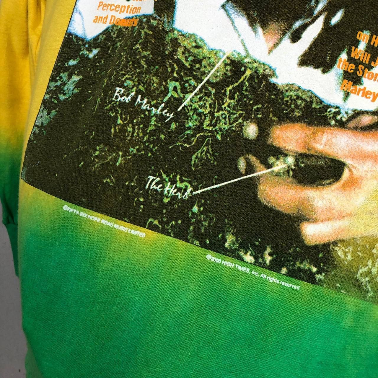 Band Tees × Bob Marley 2000s Bob Marley Rastafari High Times Tie Dye Tshirt Size US M / EU 48-50 / 2 - 6 Thumbnail