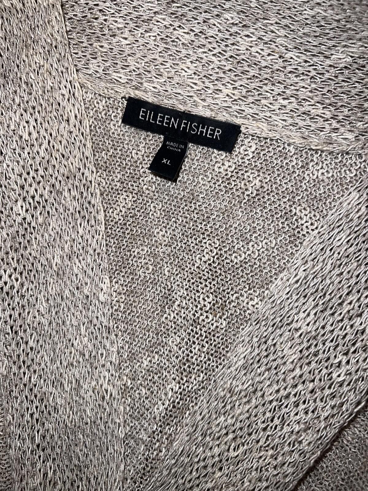 Eileen Fisher Eileen Fisher XL Natural Linen Cardigan Sweater Kimono Size XL / US 12-14 / IT 48-50 - 10 Thumbnail