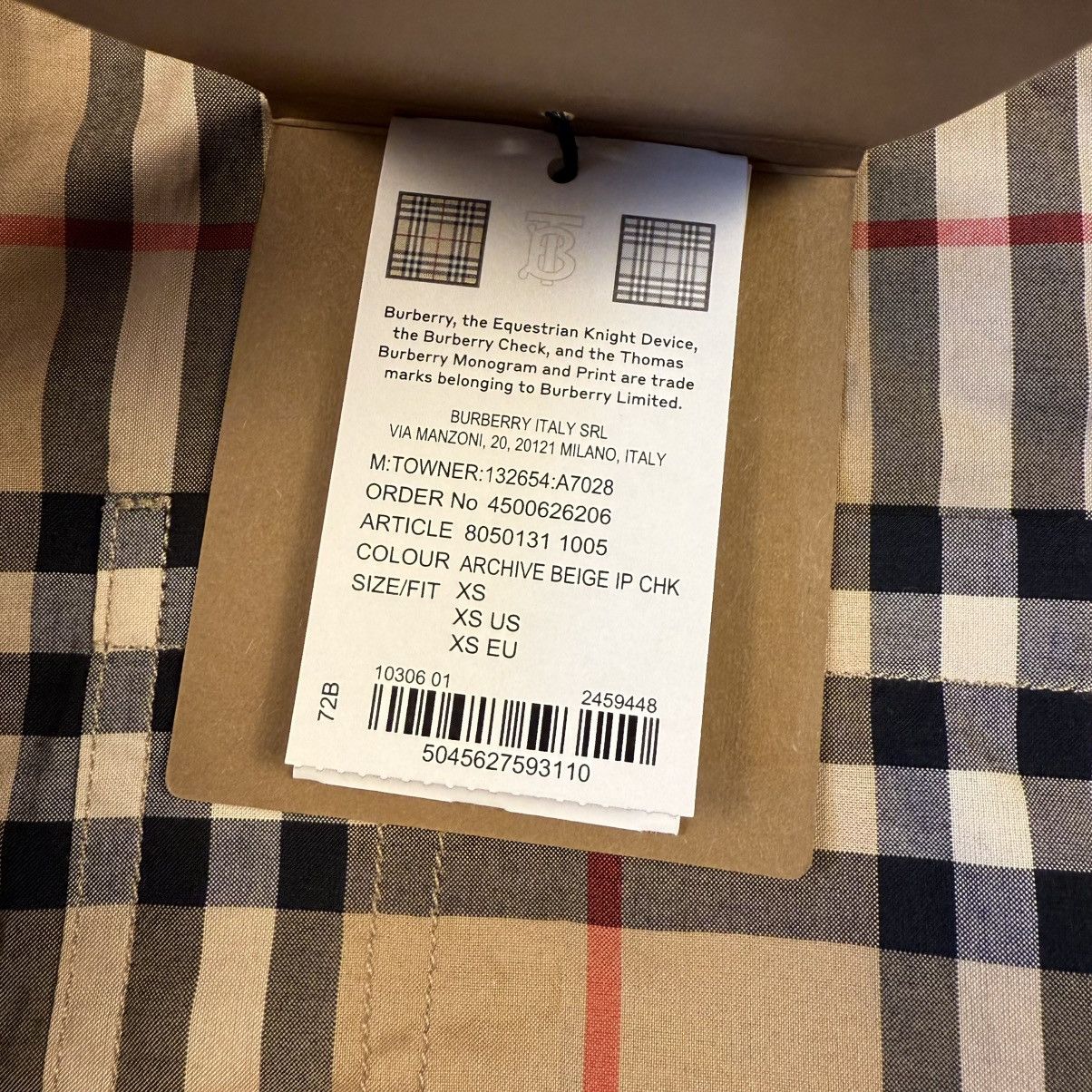 Burberry BURBERRY Long Sleeve Check Pattern Shirt Size US XS / EU 42 / 0 - 3 Thumbnail