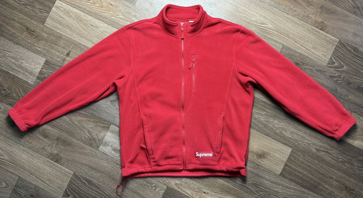 Supreme Supreme Red Polartec Zip Jacket Size US M / EU 48-50 / 2 - 1 Thumbnail