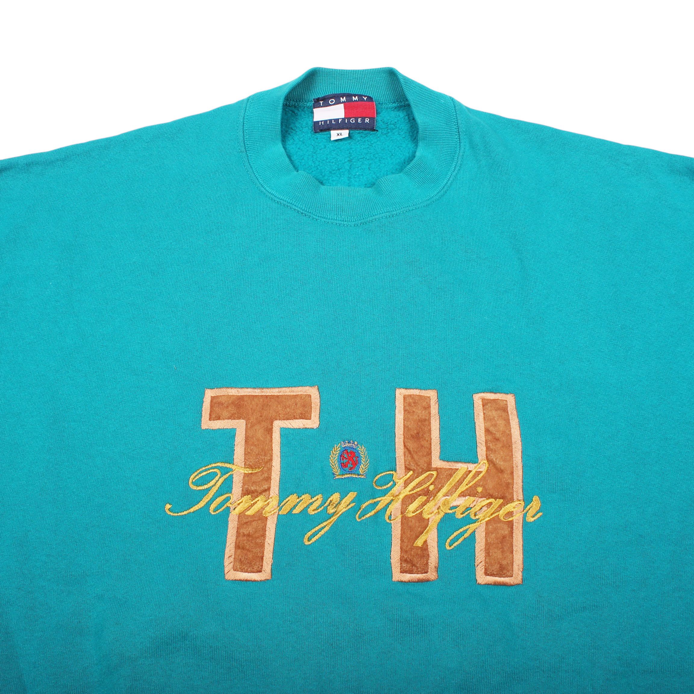 Tommy Hilfiger Tommy Hilfiger Sweatshirt 90s TH Logo Crewneck Pullover Size US XL / EU 56 / 4 - 5 Thumbnail