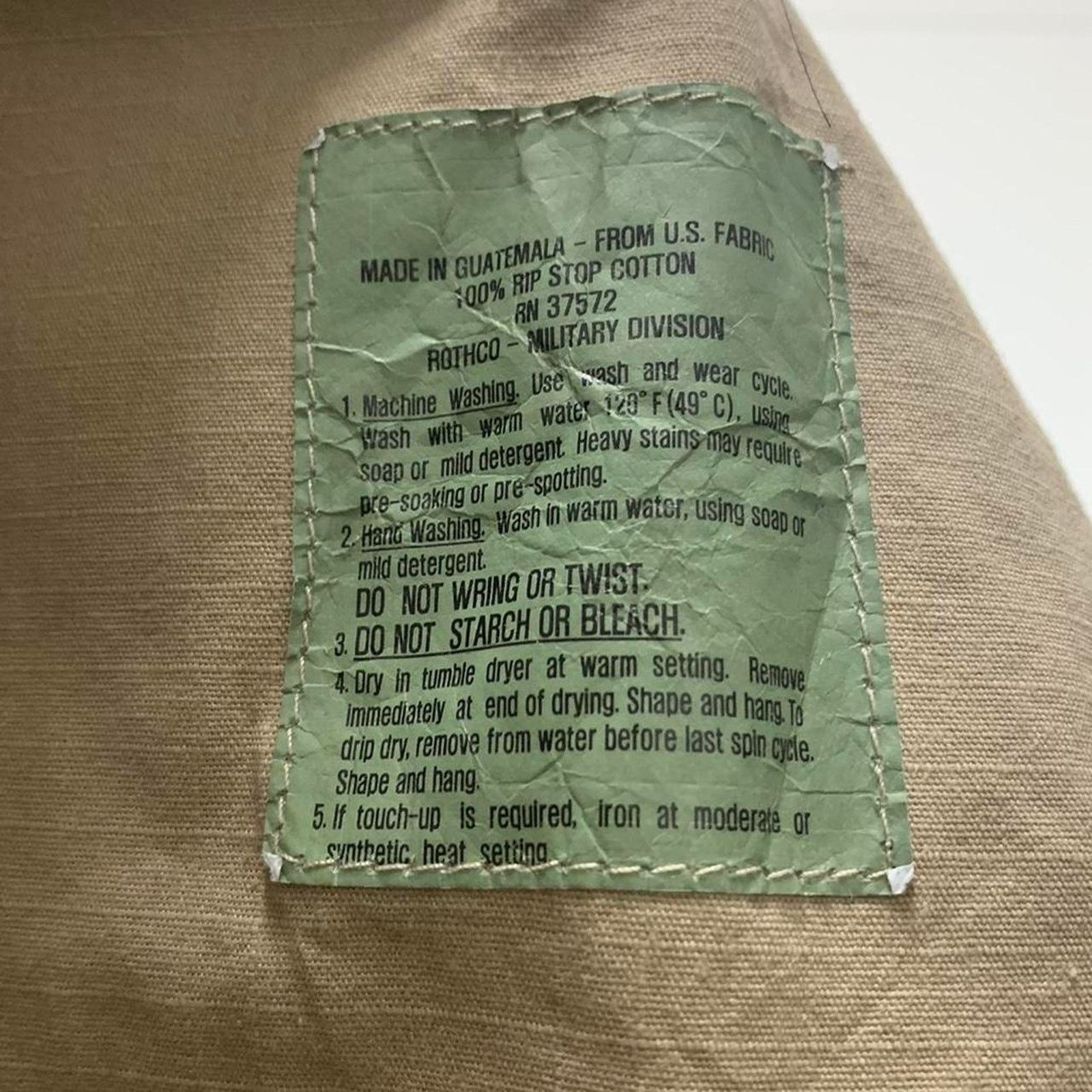 Rothco Vintage Rip Stop Cotton Khaki Military Fatigue Jacket Size US L / EU 52-54 / 3 - 5 Thumbnail
