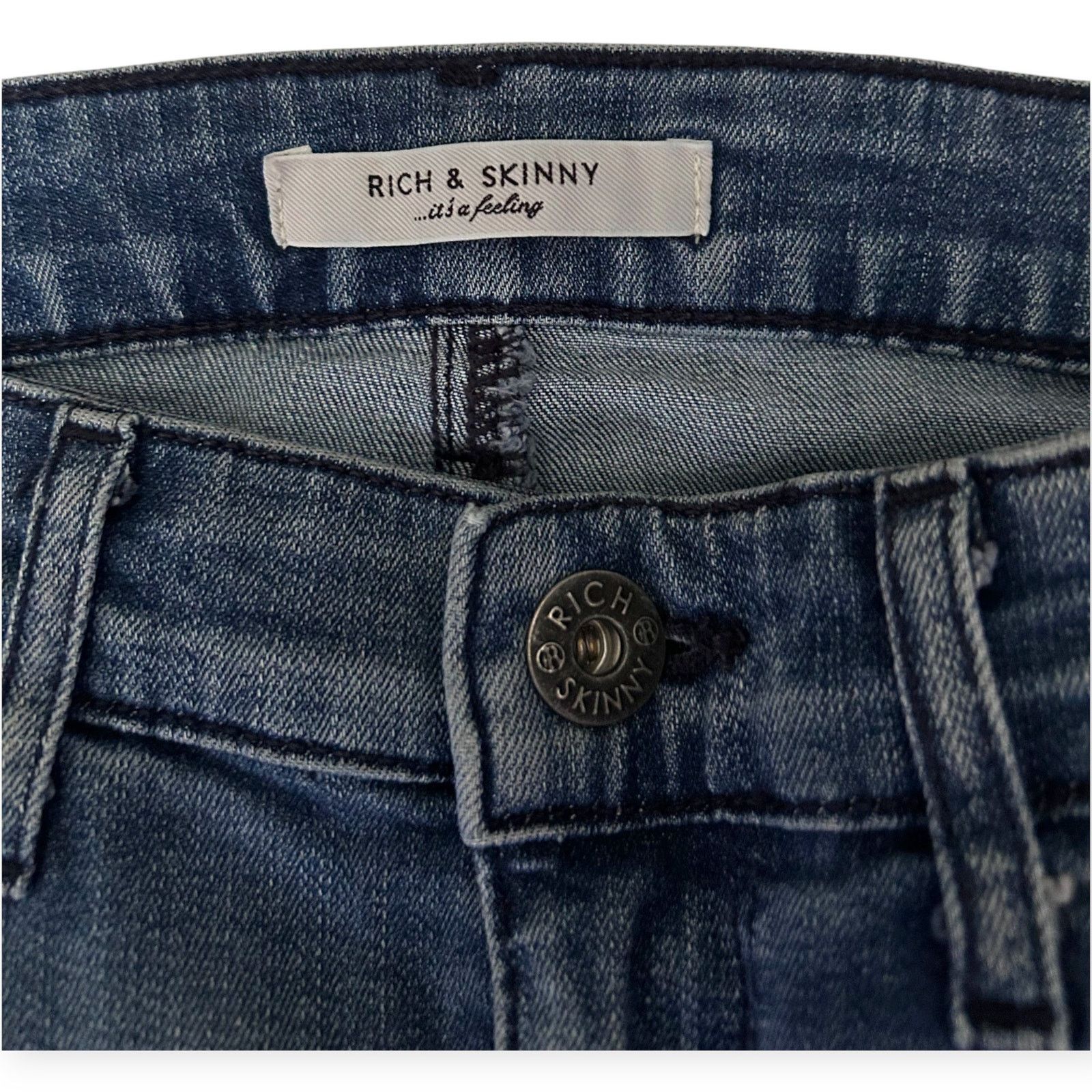 Other Rich & Skinny Denim Pencil Skirt Size 27 Below Knee Midi Size 27" / US 4 / IT 40 - 4 Thumbnail