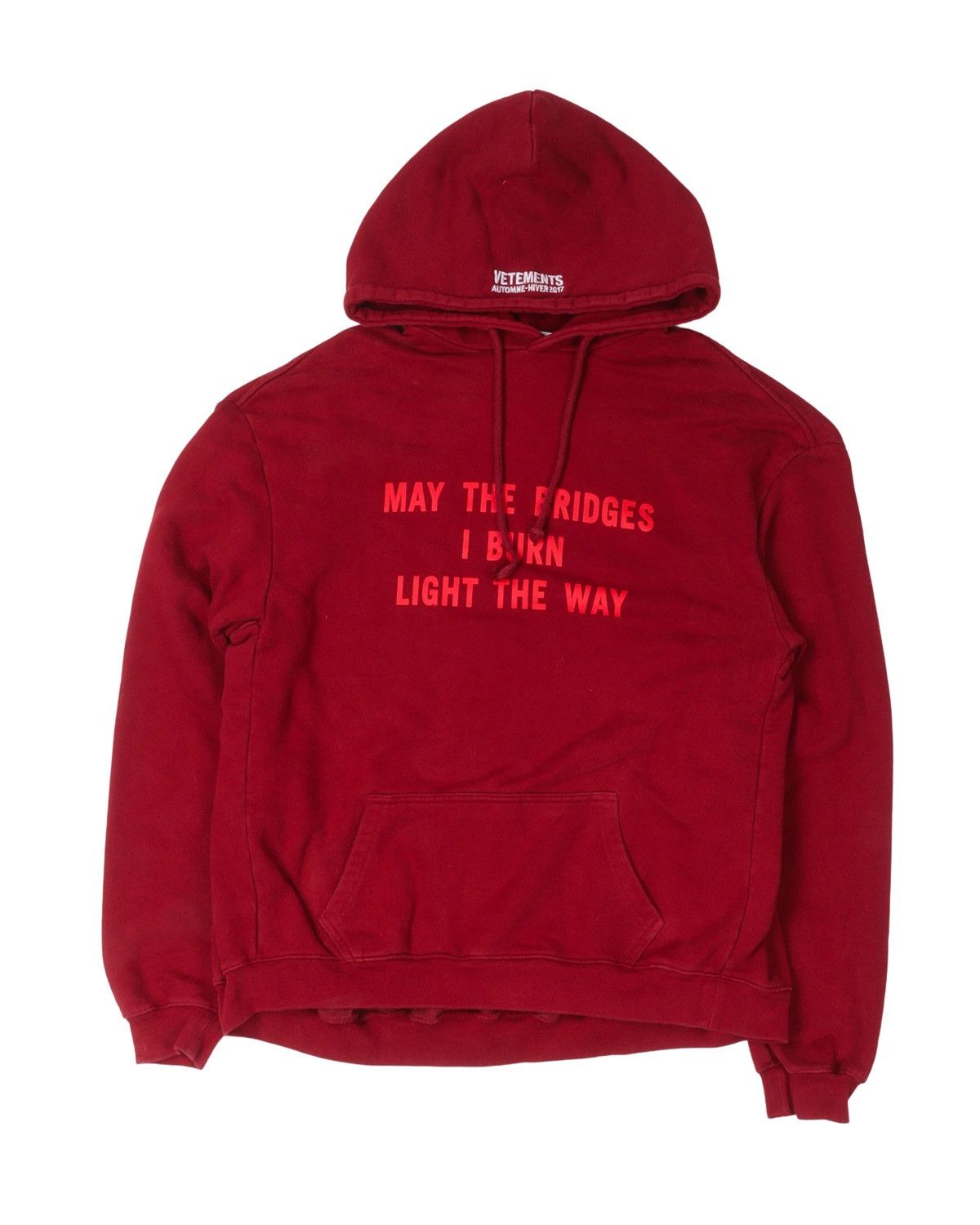 Vetements Vetements May The Bridges Antwerpen Zip Up Hoodie AW17