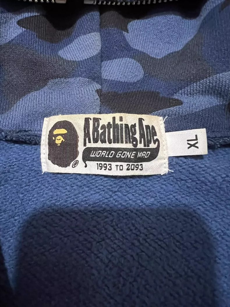 Bape BAPE Blue Camo Shark Hoodie Jacket-2508 Size US XL / EU 56 / 4 - 5 Thumbnail