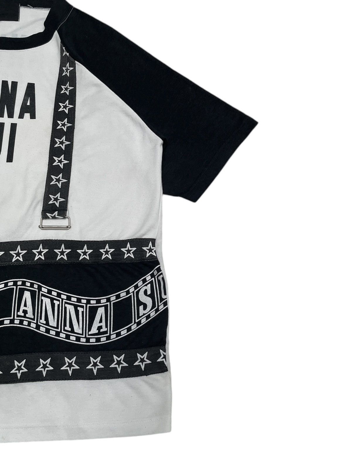 Japanese Brand × Vintage Rare Vintage Brand Anna Sui Tactical Big Logo T-shirt 1990s Size US L / EU 52-54 / 3 - 6 Thumbnail