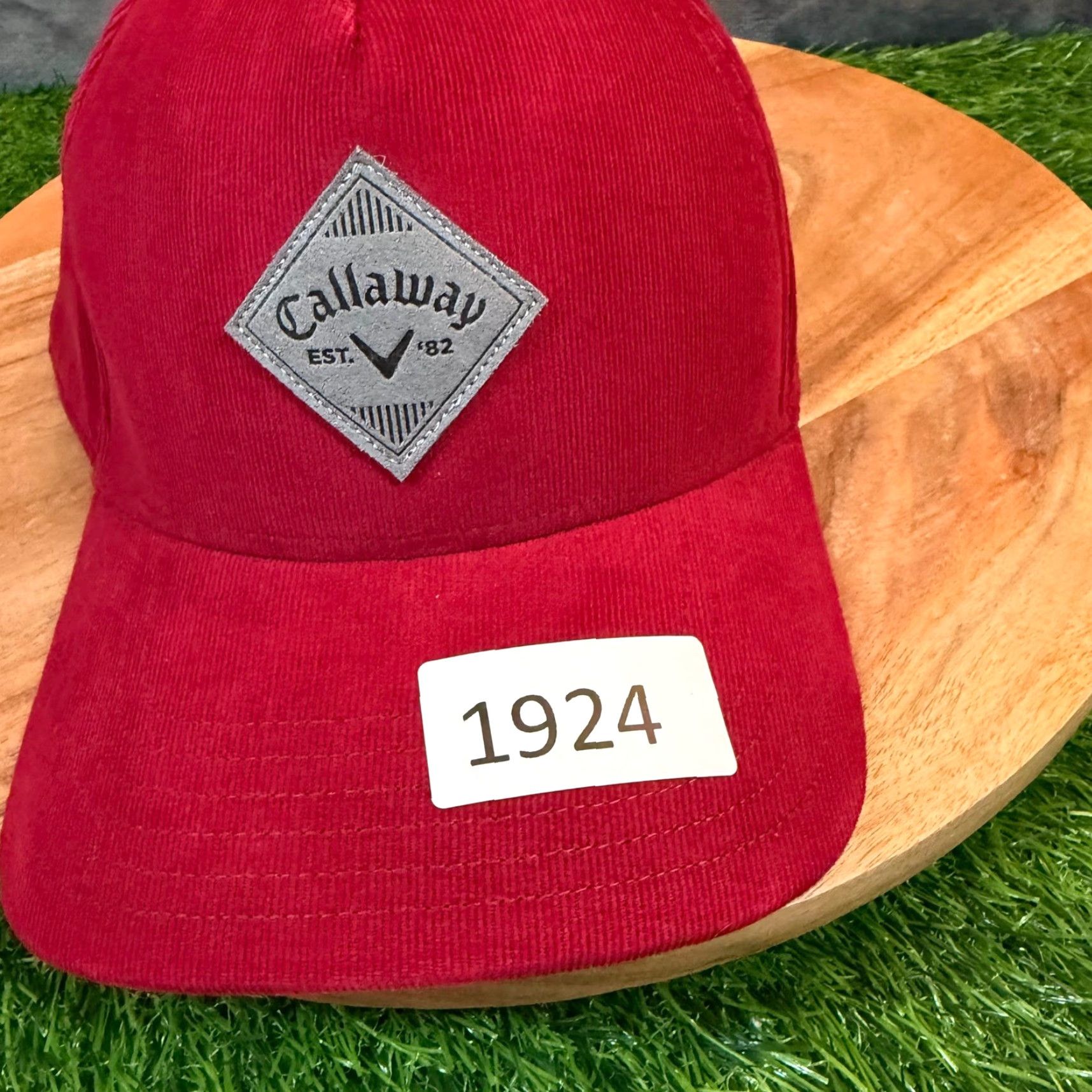 Callaway Callaway Red Corduroy Snapback Hat Adjustable Men Adult Baseball Cap Size ONE SIZE - 7 Thumbnail