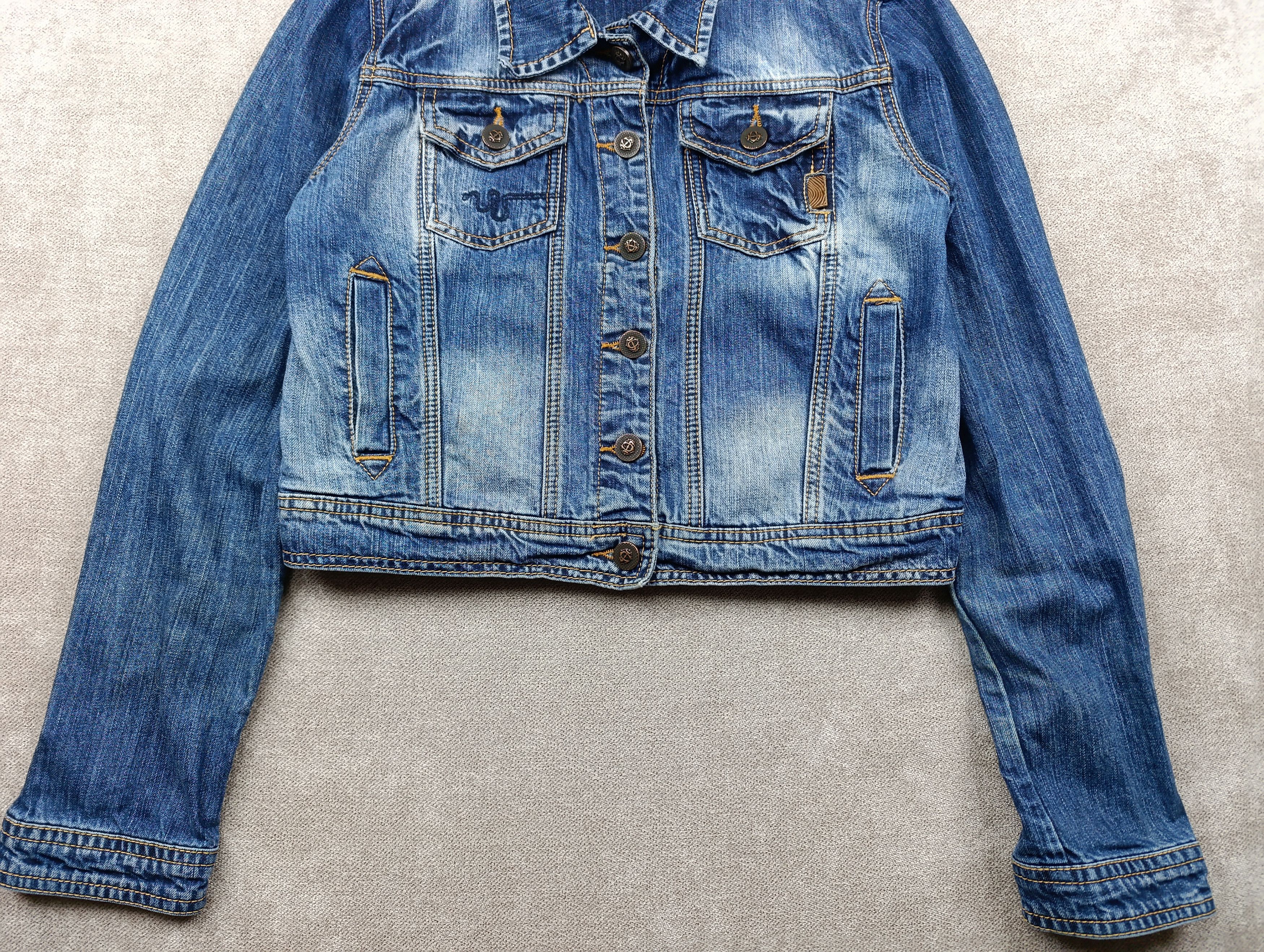 Just Cavalli Just Roberto Cavalli Vintage Womens Cropped Denim Jacket Size L / US 10 / IT 46 - 4 Thumbnail