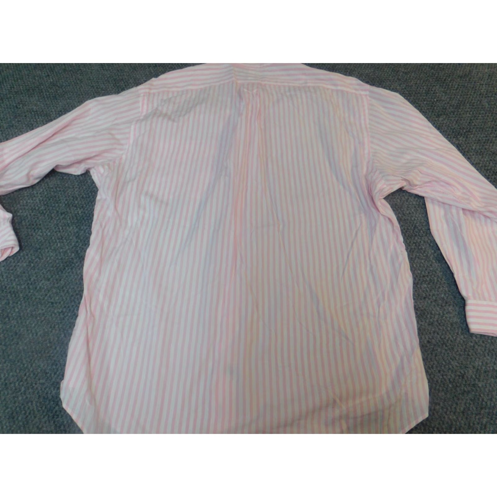 Ralph Lauren Ralph Lauren Shirt Mens 17 Pink Striped Yarmouth Button Down Long Sleeve Collared Knit Cotton Button-Up Size US XL / EU 56 / 4 - 6 Thumbnail
