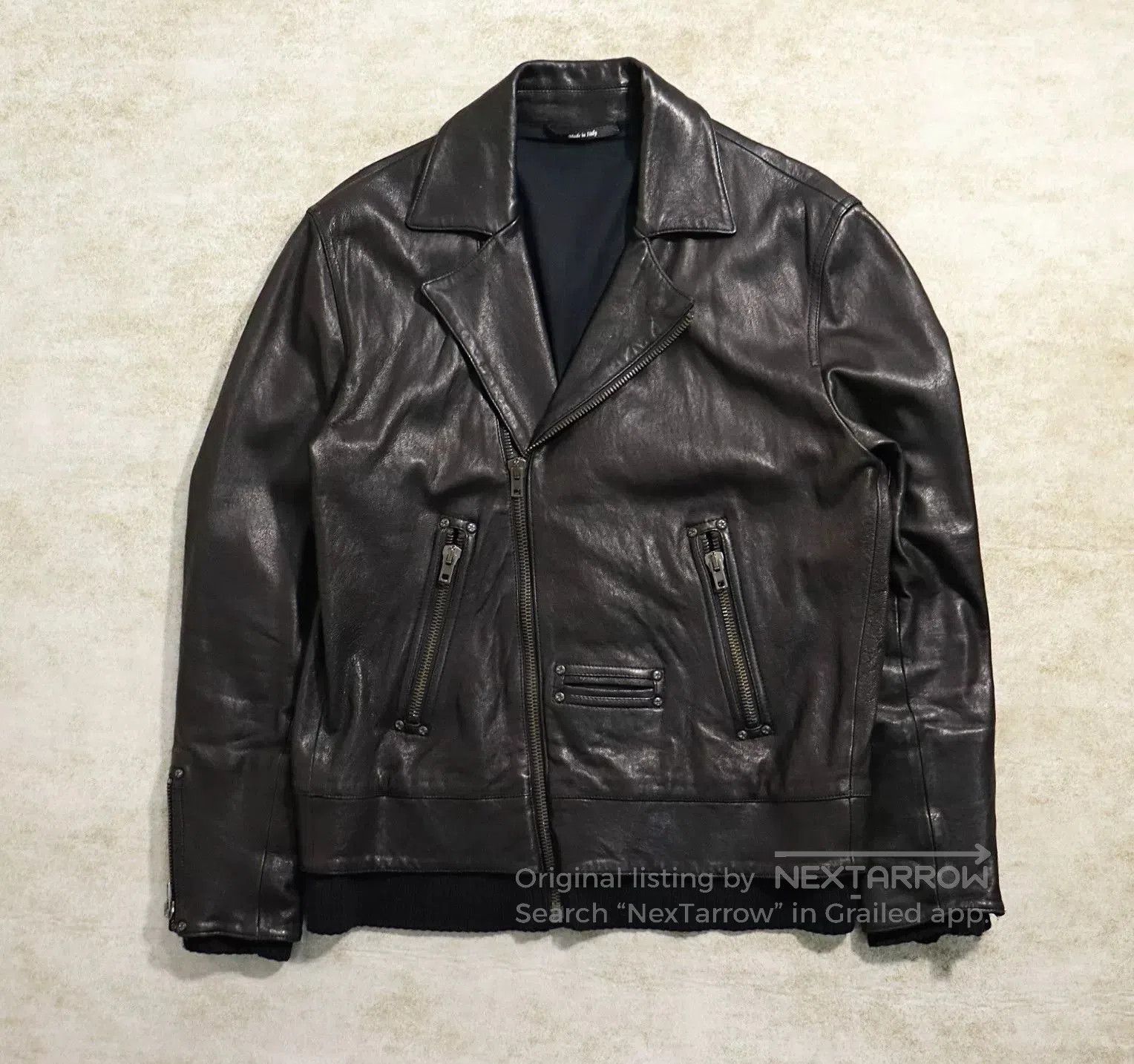 Maison Margiela maison margiela leather motorcycle jacket size l/xl. Size US XL / EU 56 / 4 - 1 Thumbnail