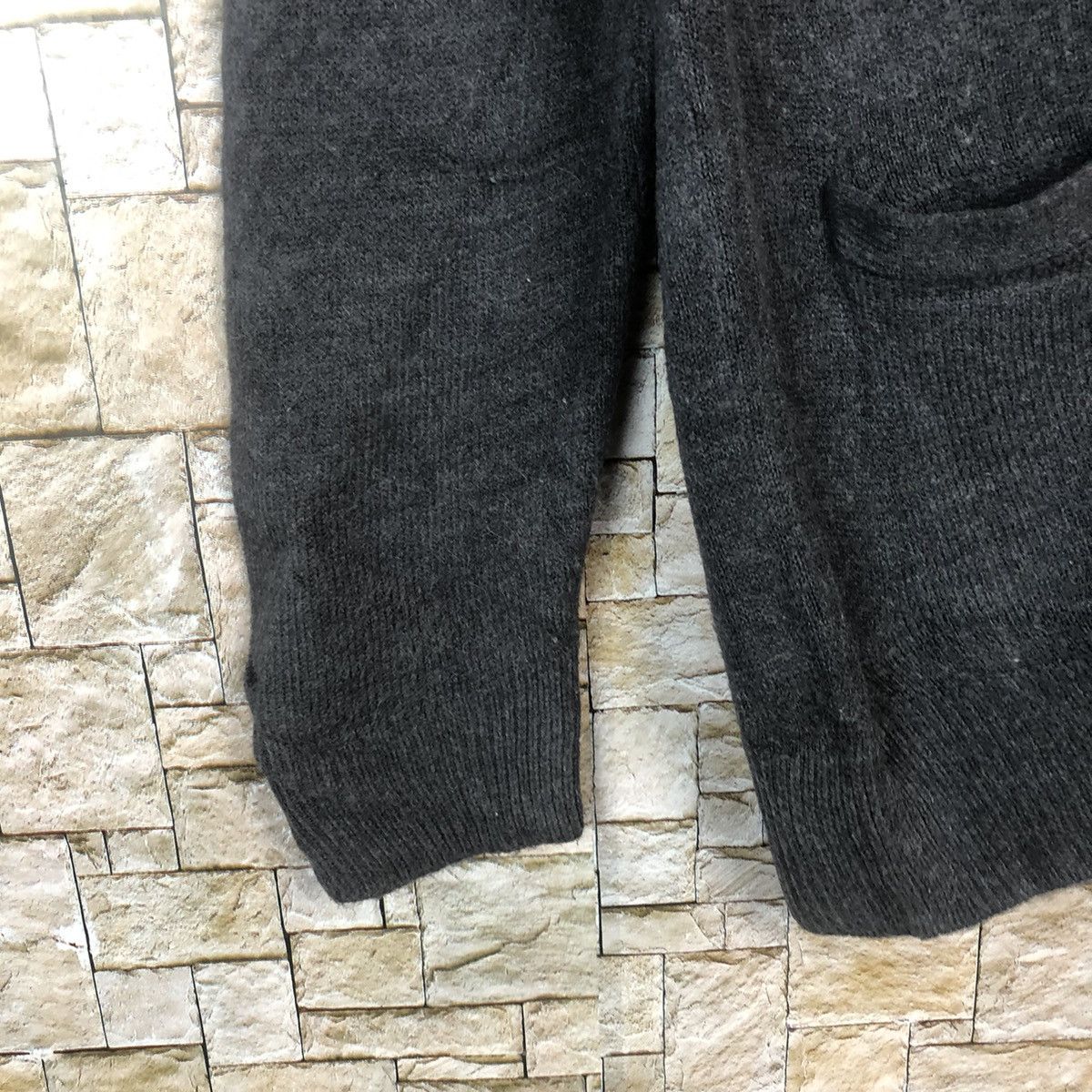 GU GU plain faded vintage Grey Knitwear cardigan #A2 Size US L / EU 52-54 / 3 - 7 Thumbnail