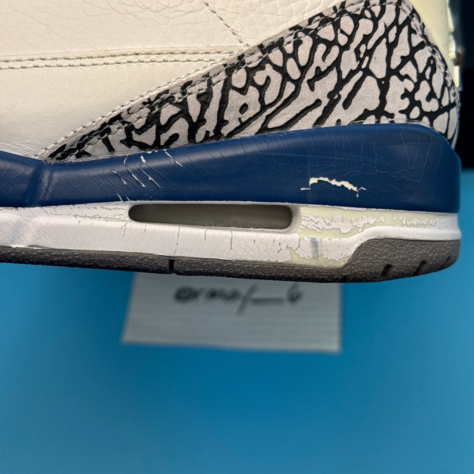 Jordan Brand × Nike Air Jordan Retro 3 "True Blue" 2009 m8.5 w10 Size US 8.5 / EU 41-42 - 16 Thumbnail
