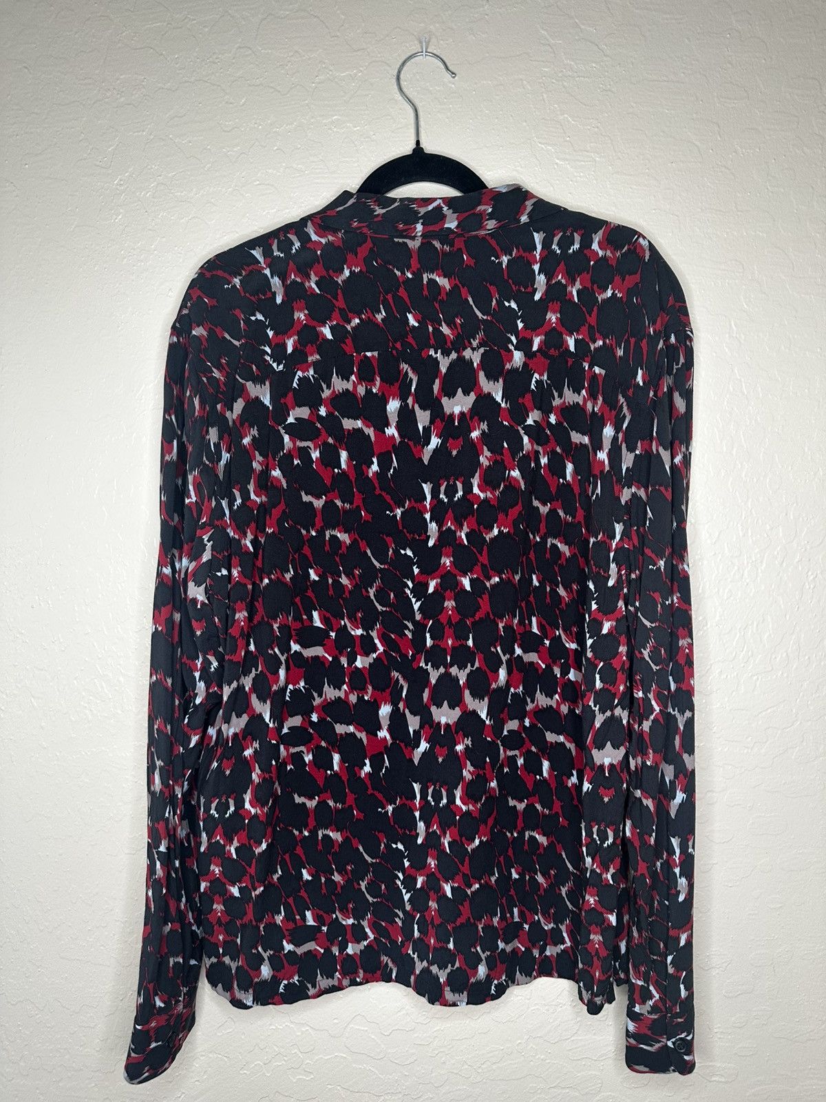 Allsaints AllSaints Long Sleeve - Red Black Pattern Size US M / EU 48-50 / 2 - 2 Thumbnail