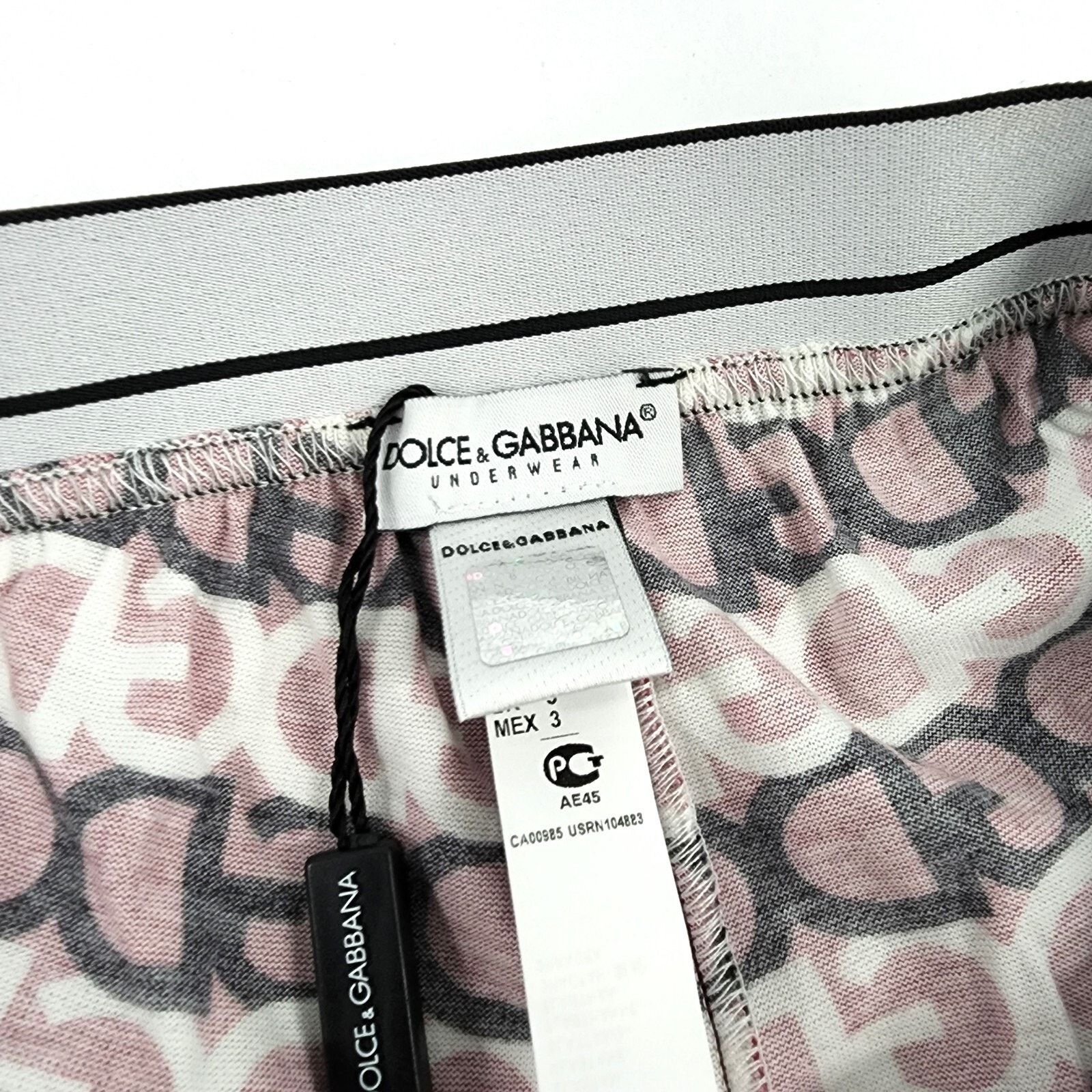 Dolce & Gabbana Dolce & Gabbana Multicolor Dg Logo Print Briefs Red US XS Size 32 - 4 Thumbnail