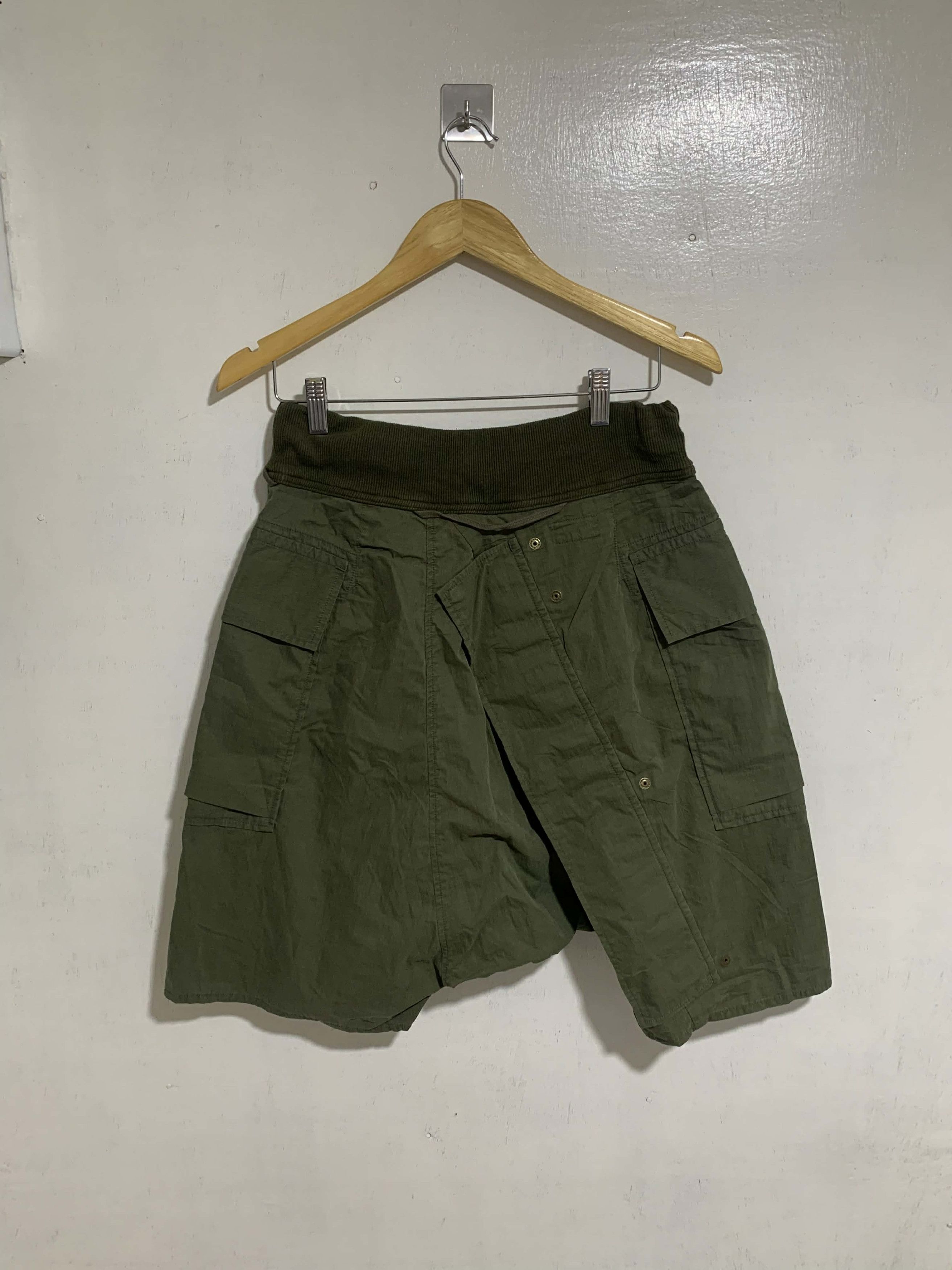 Kapital Kapital Khaki Bermuda Two Zip Shorts Size US 30 / EU 46 - 2 Thumbnail
