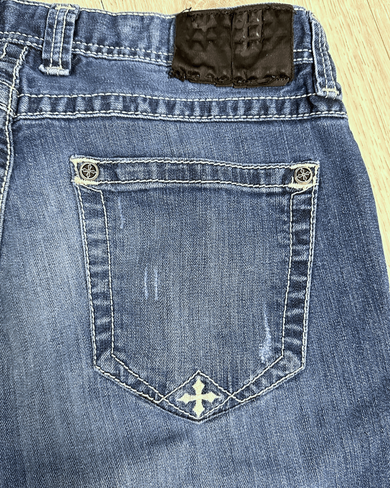Affliction Vintage Y2K Affliction Black Premium Blake Denim Jeans 33x31 Size US 33 - 4 Thumbnail