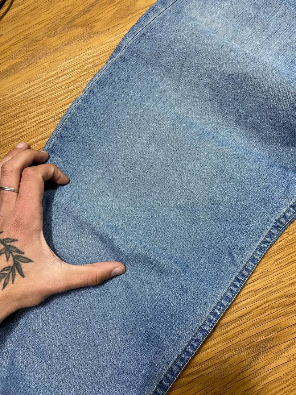 Japanese Brand × Levi's Crazy Crash Dirty Baggy Faded Jean Japan Avant Garde Style Size US 34 / EU 50 - 11 Thumbnail