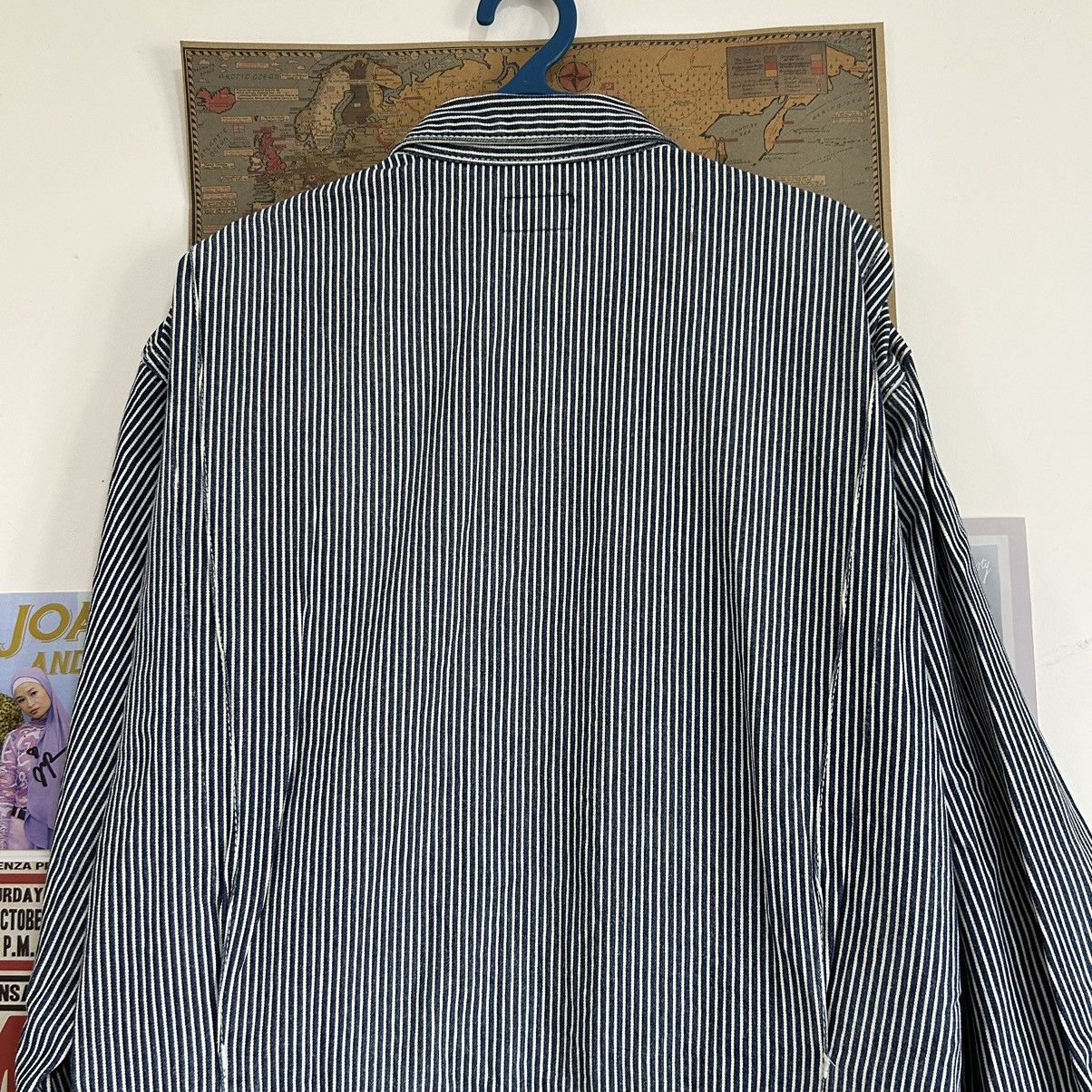 Vintage Vintage Oshkosh Hickory Stripe Distressed Workwear Jumpsuit Size US 34 / EU 50 - 12 Thumbnail